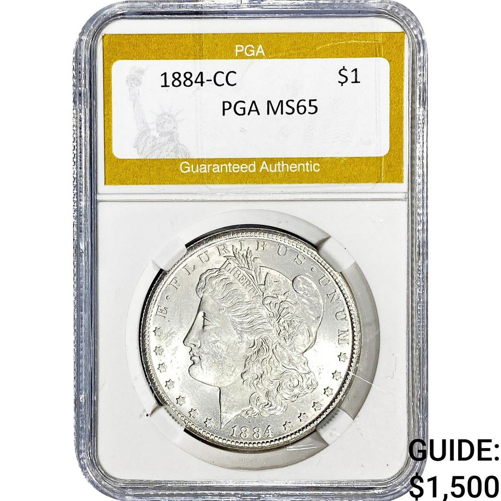 1884-CC Morgan Silver Dollar PGA MS65 (1 of 2)
