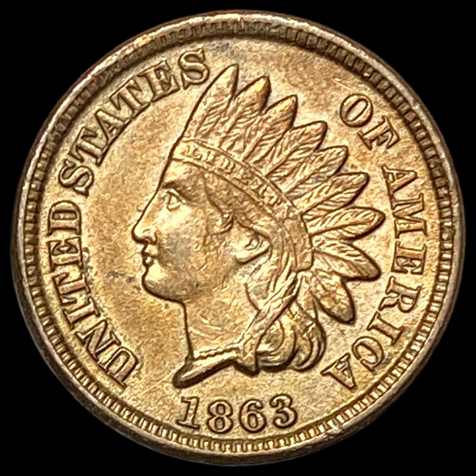 1863 Indian Head Cent UNCIRCULATED (1 of 2)