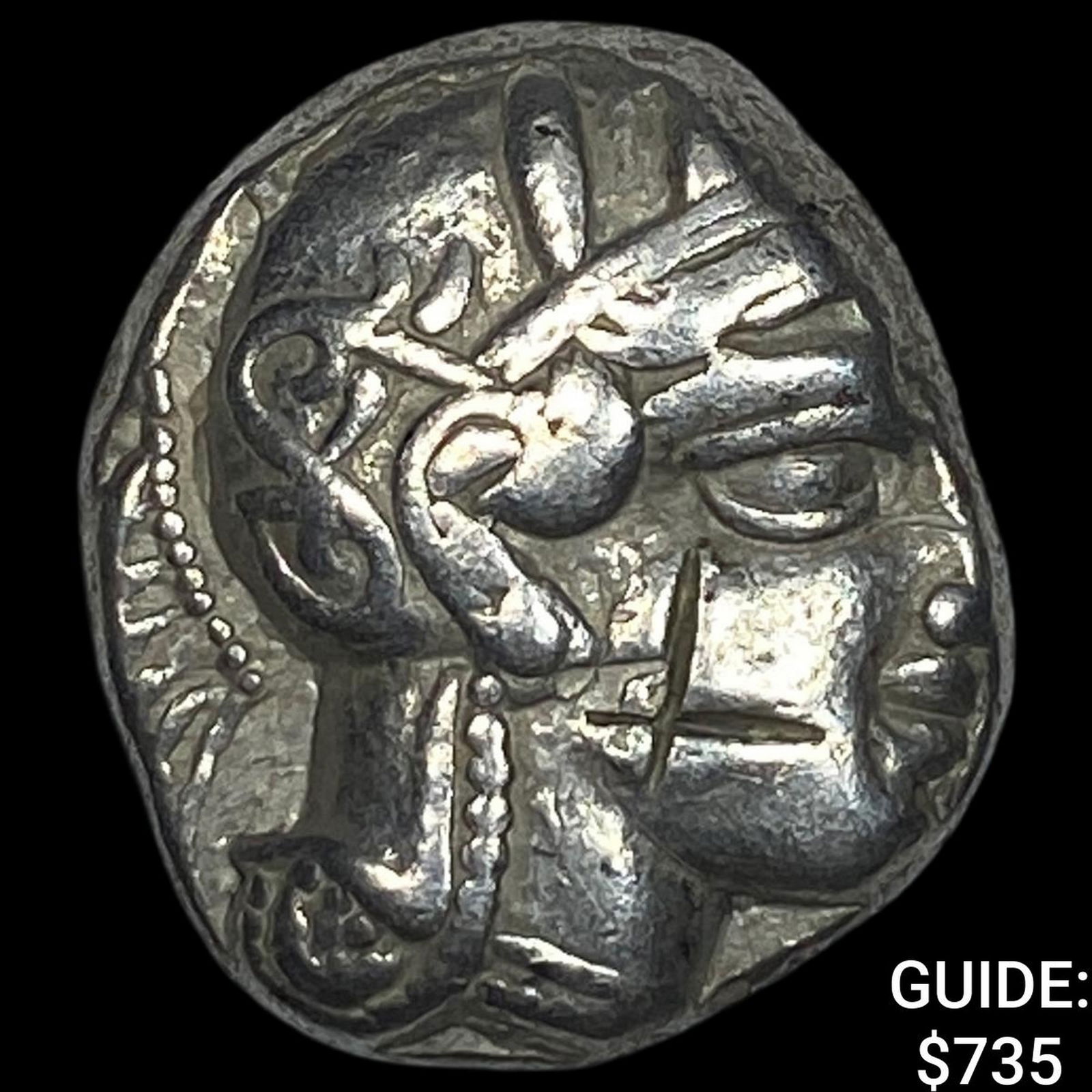 Attica Athens 393-294 BC Silver Tetradrachm NEARLY UNCIRCULATED (1 of 2)
