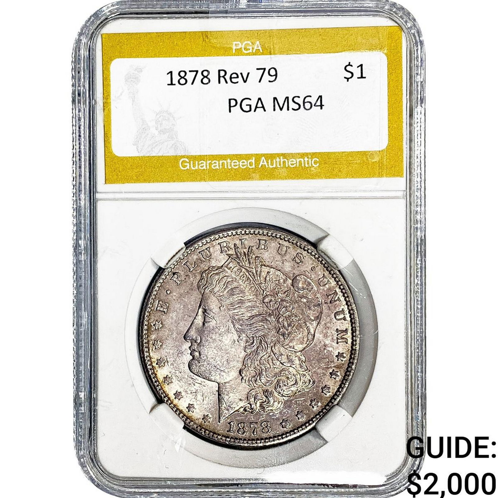 1878 Rev 79 Morgan Silver Dollar PGA MS64 (1 of 2)