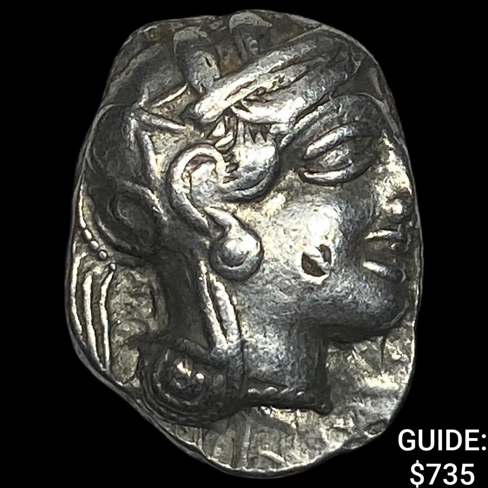 Attica Athens 393-294 BC Silver Tetradrachm NEARLY UNCIRCULATED (1 of 2)