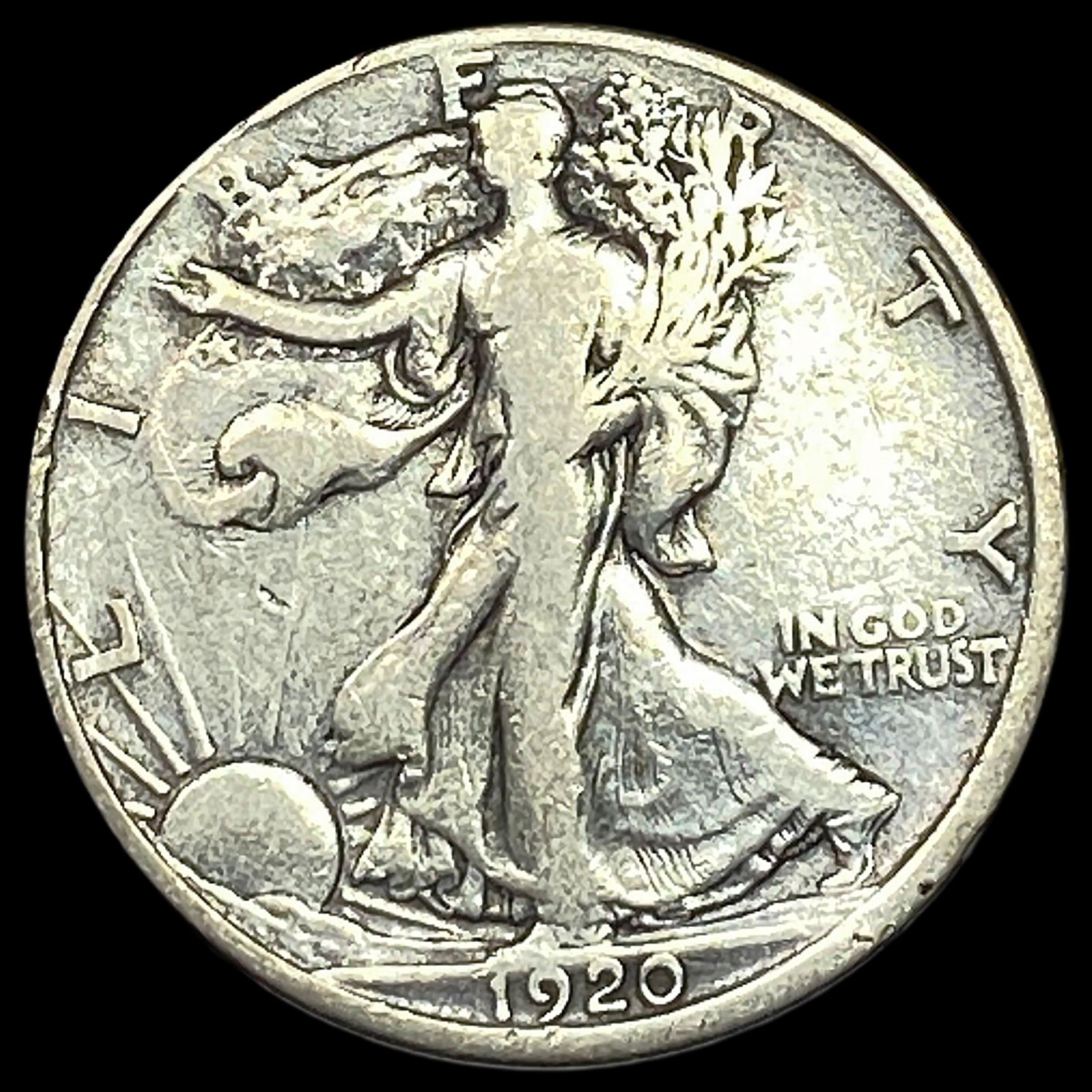 1920-D Walking Liberty Half Dollar LIGHTLY CIRCULATED (1 of 2)