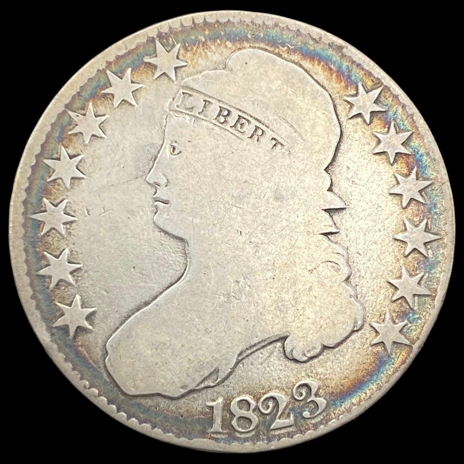 1823 Capped Bust Half Dollar NICELY CIRCULATED (1 of 2)
