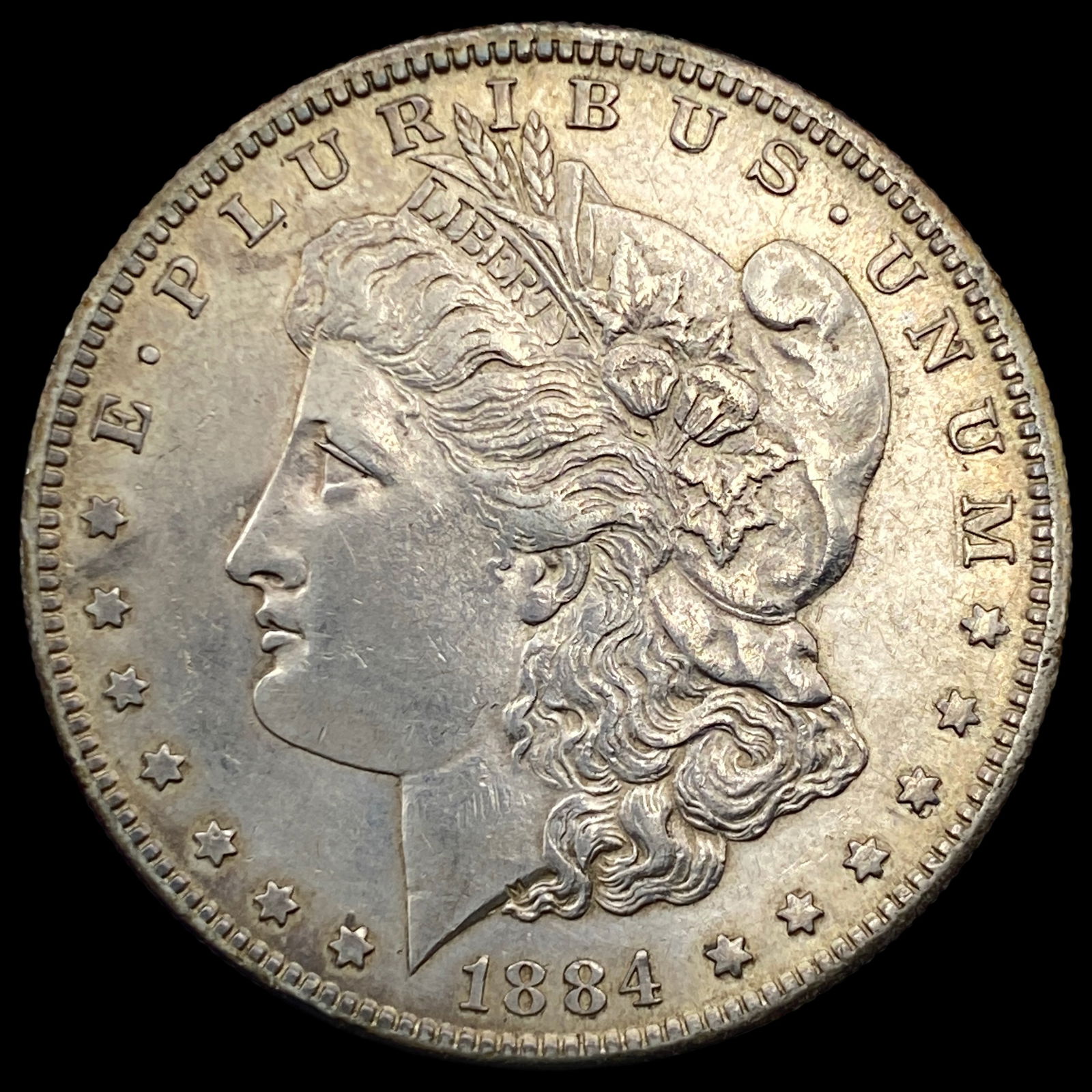 1884-S Silver Morgan Dollar CHOICE AU: 1884-S Silver Morgan Dollar CHOICE AU