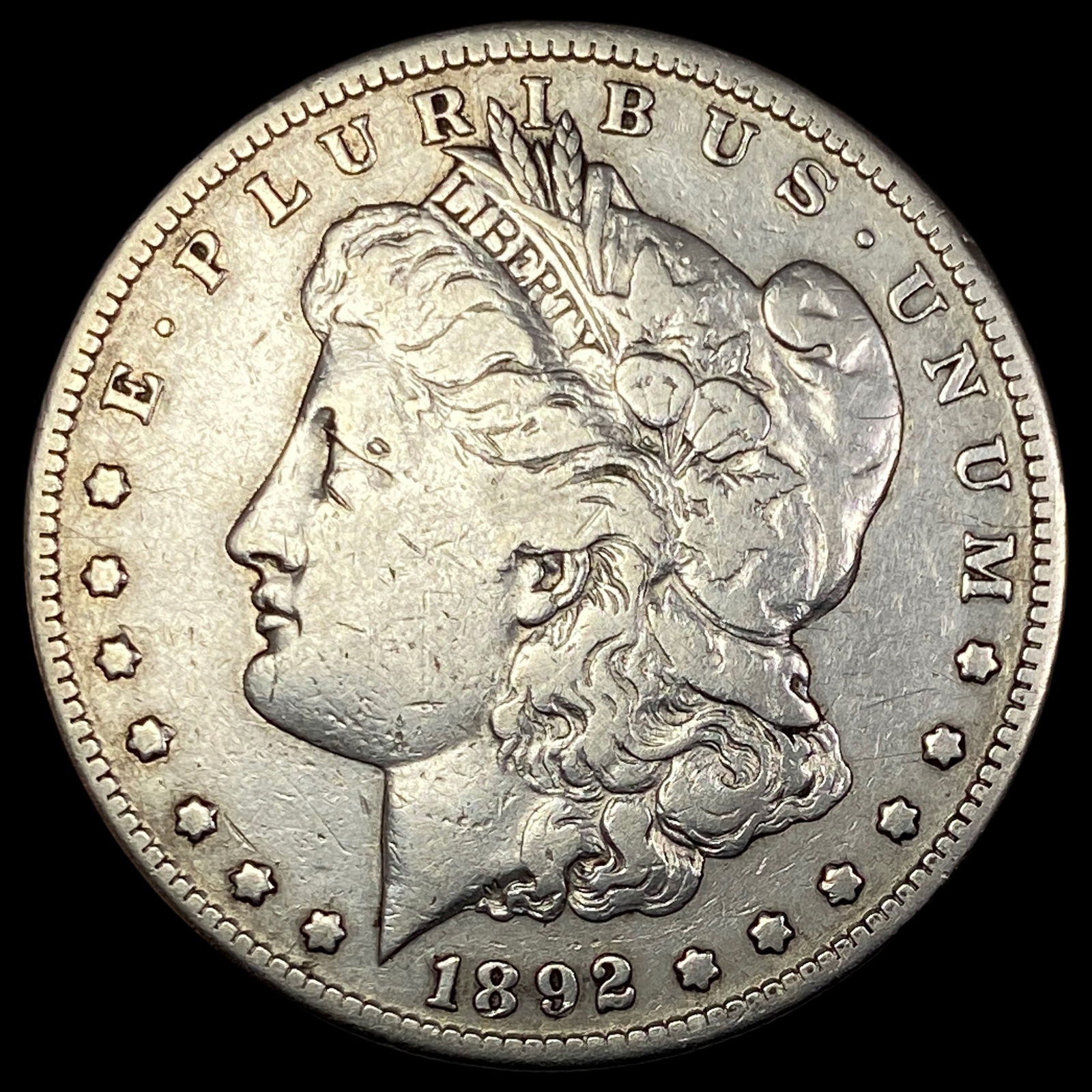 1892-S Silver Morgan Dollar LIGHTLY CIRCULATED: 1892-S Silver Morgan Dollar LIGHTLY CIRCULATED