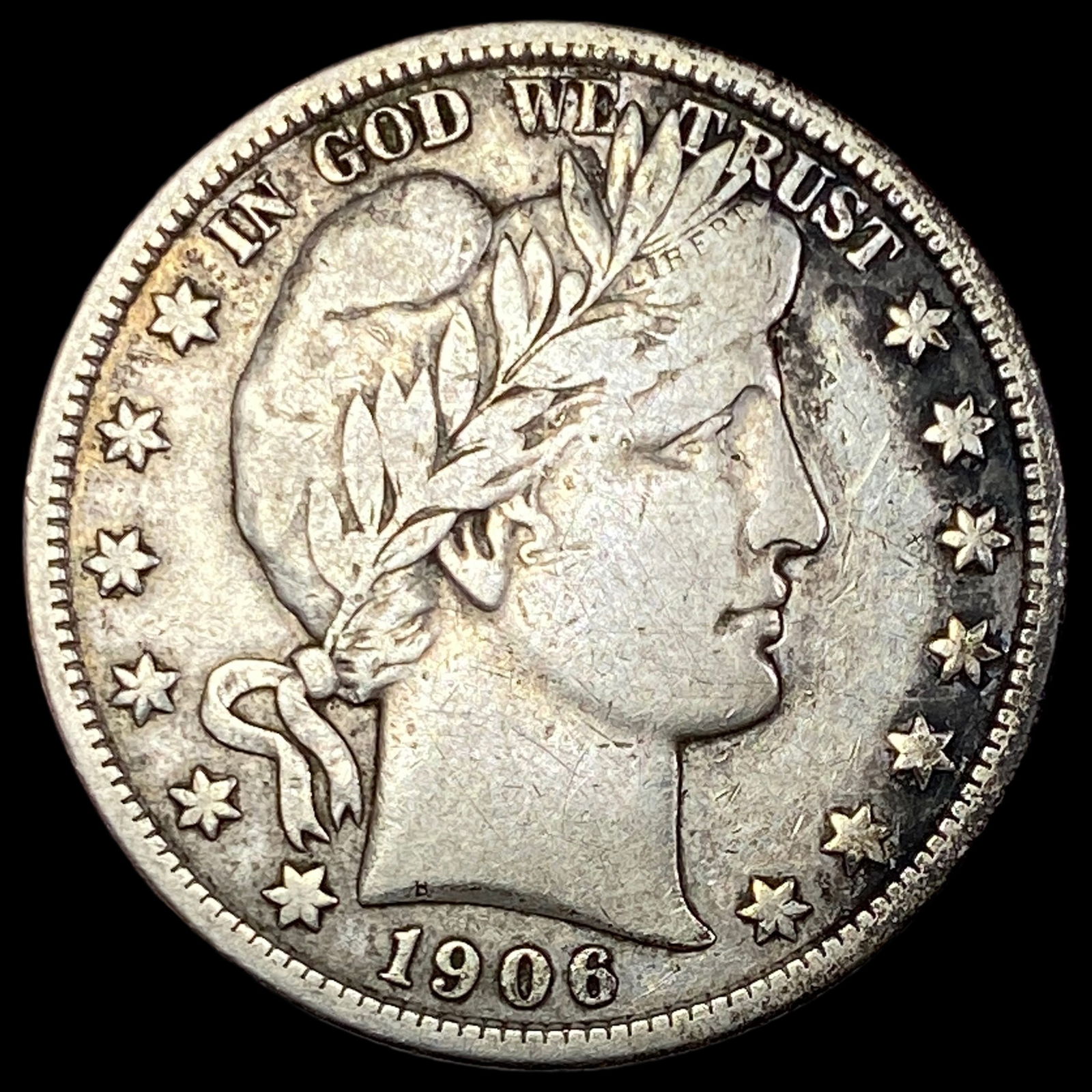 1906-D Silver Barber Half Dollar NEARLY UNCIRCULATED (1 of 2)