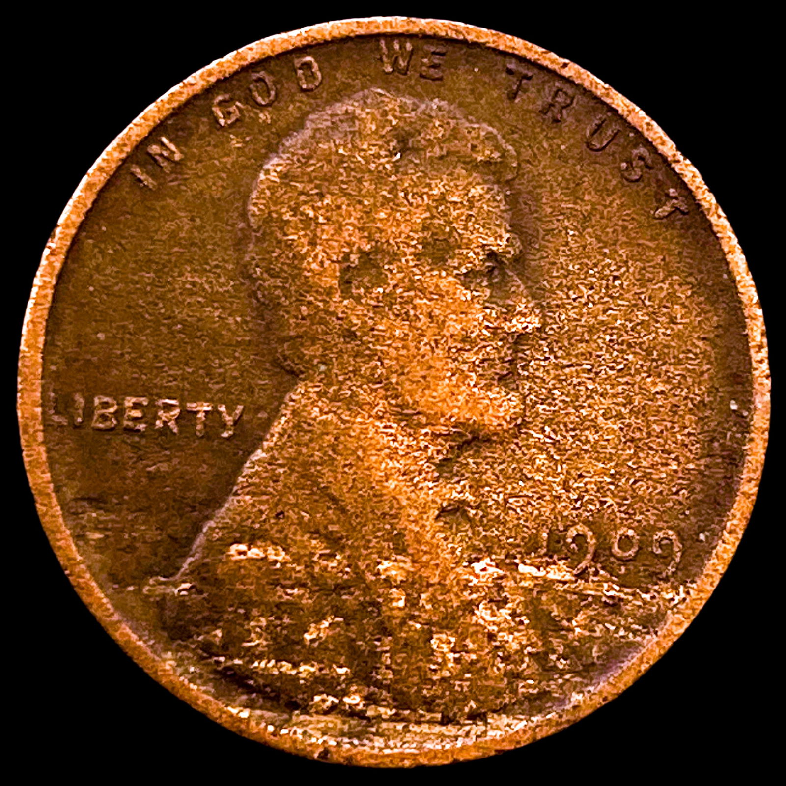 1909-S Lincoln Wheat Cent NEARLY UNCIRCULATED (1 of 2)