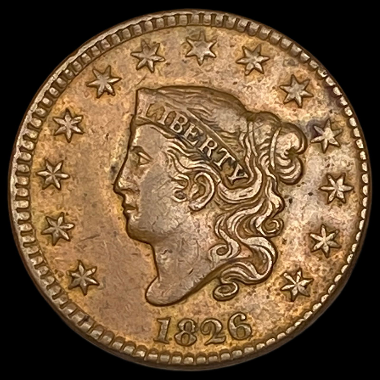 1826 Coronet Head Large Cent NEARLY UNCIRCULATED (1 of 2)