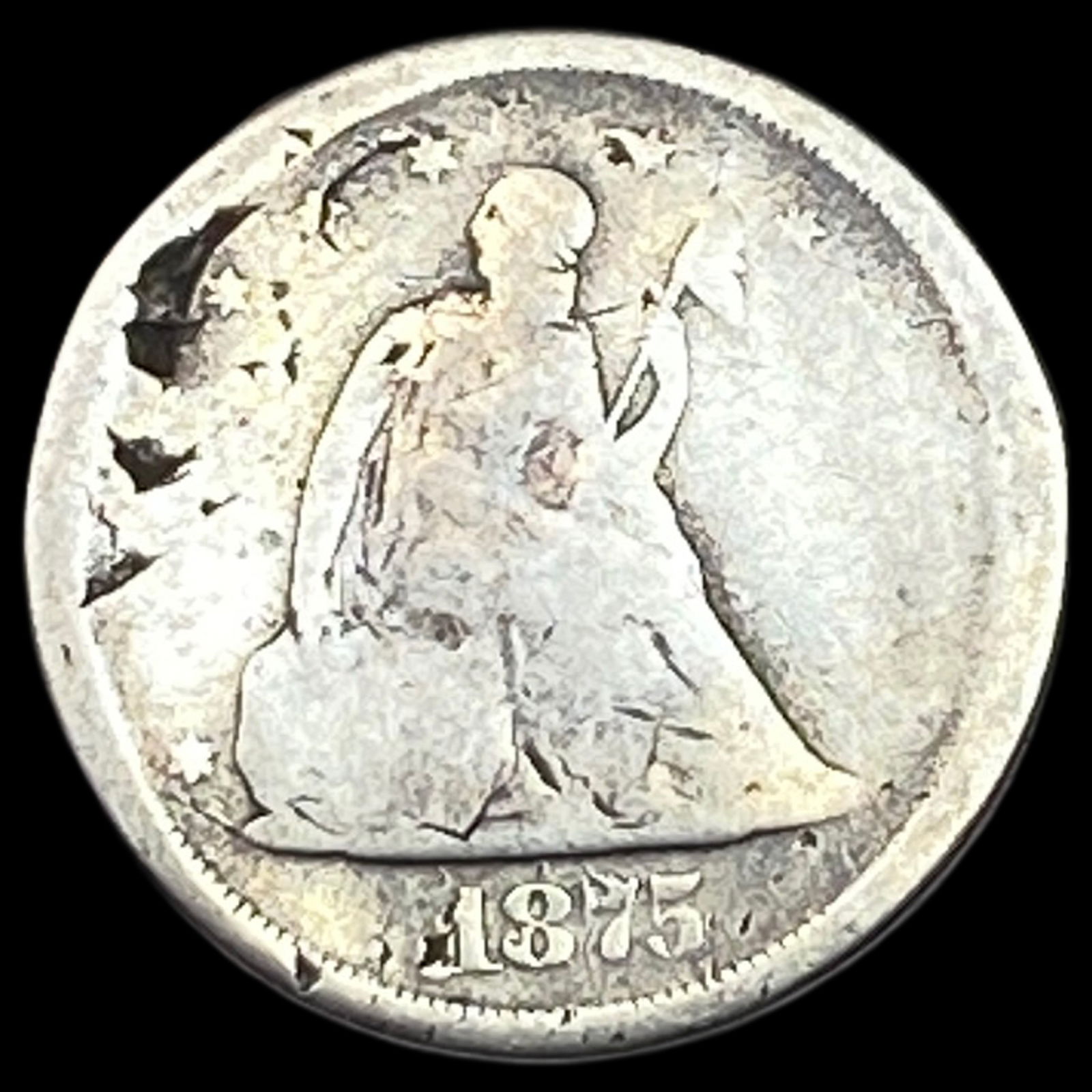 1875-S Silver TWENTY Cent Piece CIRCULATED (1 of 2)