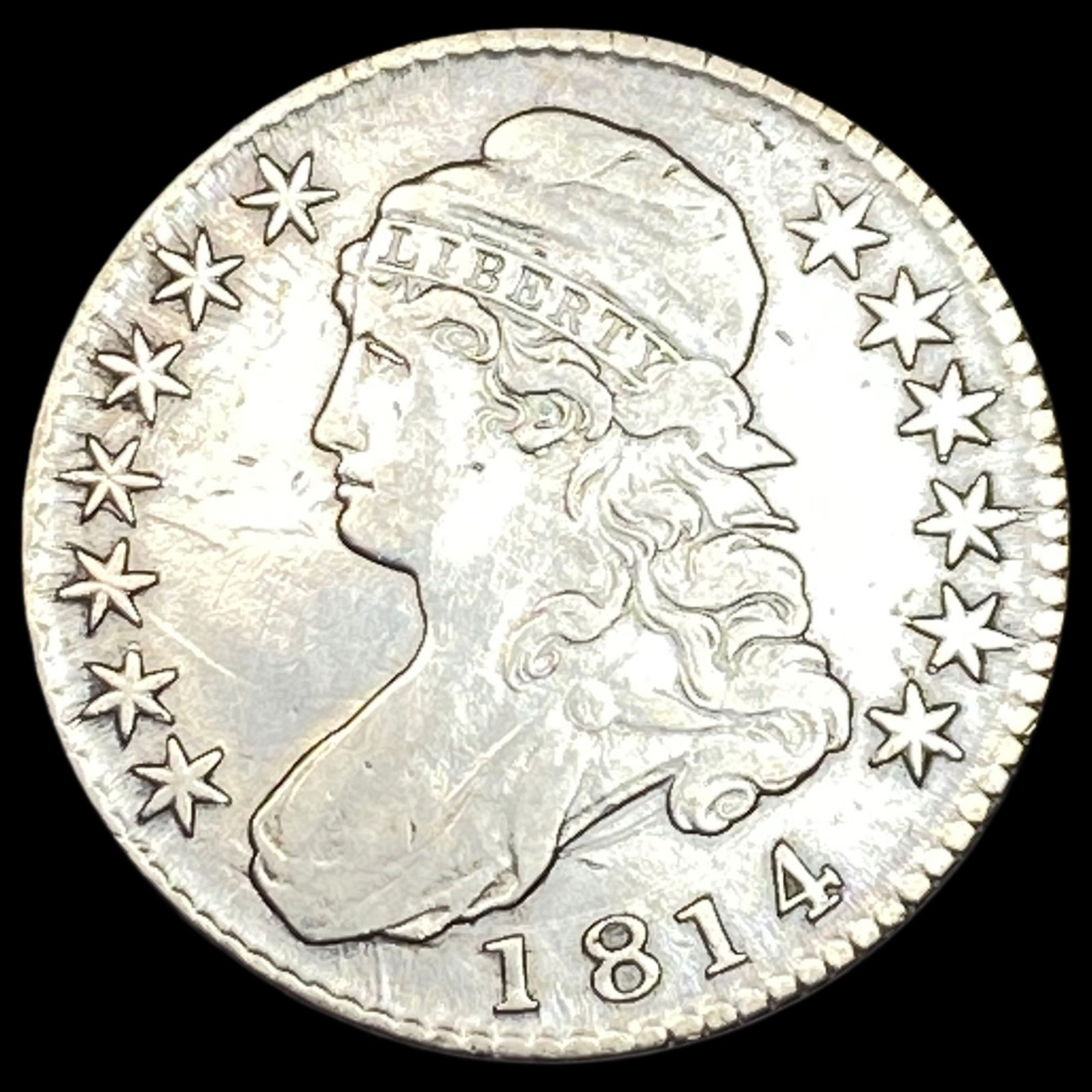 1814 Capped Bust Half Dollar LIGHTLY CIRCULATED (1 of 2)