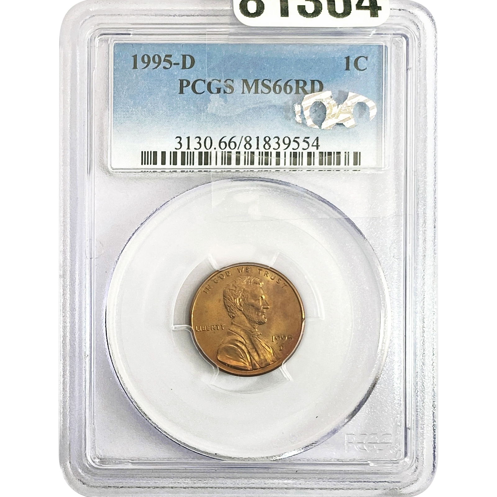 1995-D Wheat Cent PCGS MS66 RD (1 of 2)