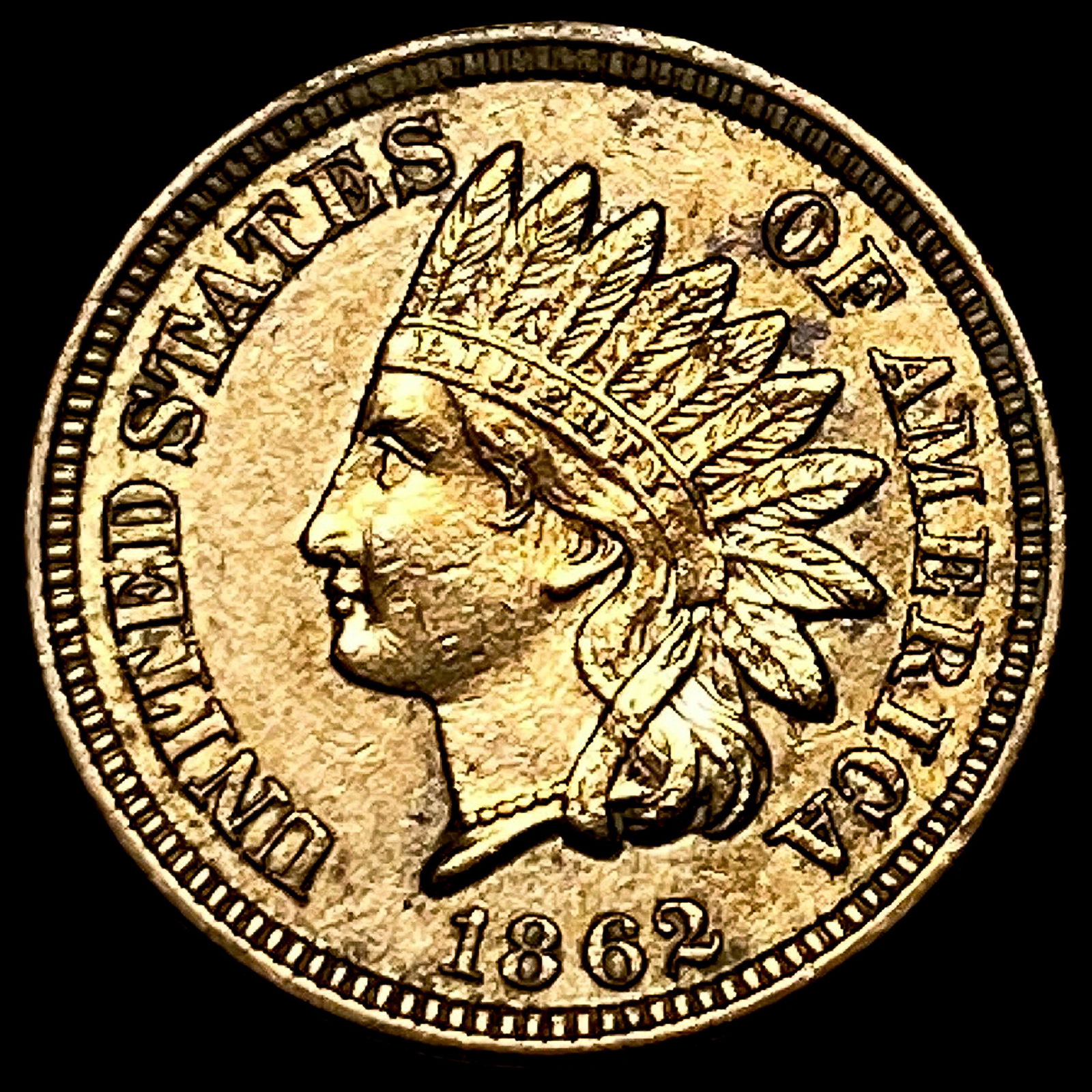 1862 Indian Head Cent NICELY CIRCULATED (1 of 2)