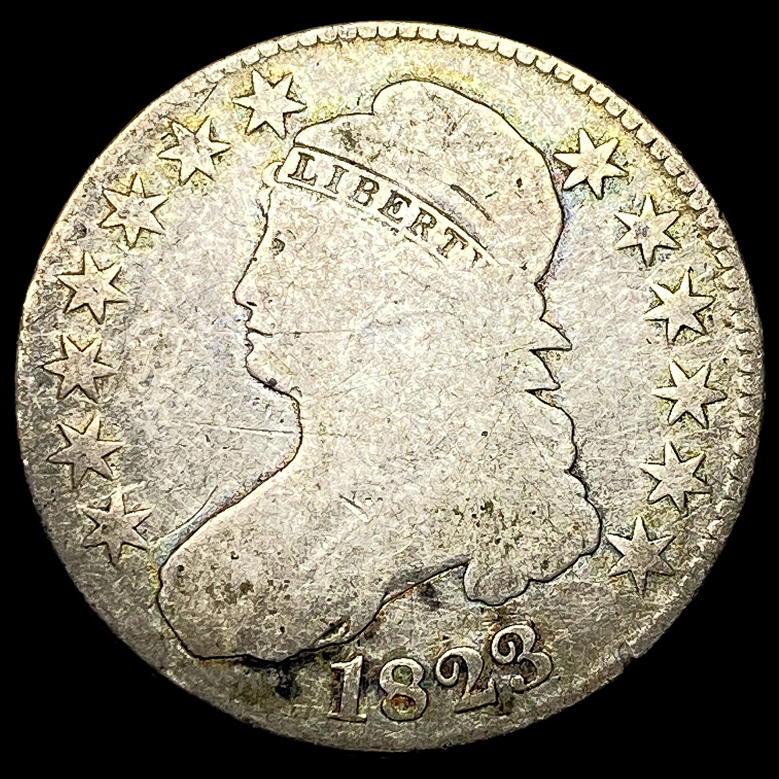 1823 Capped Bust Half Dollar NICELY CIRCULATED (1 of 2)