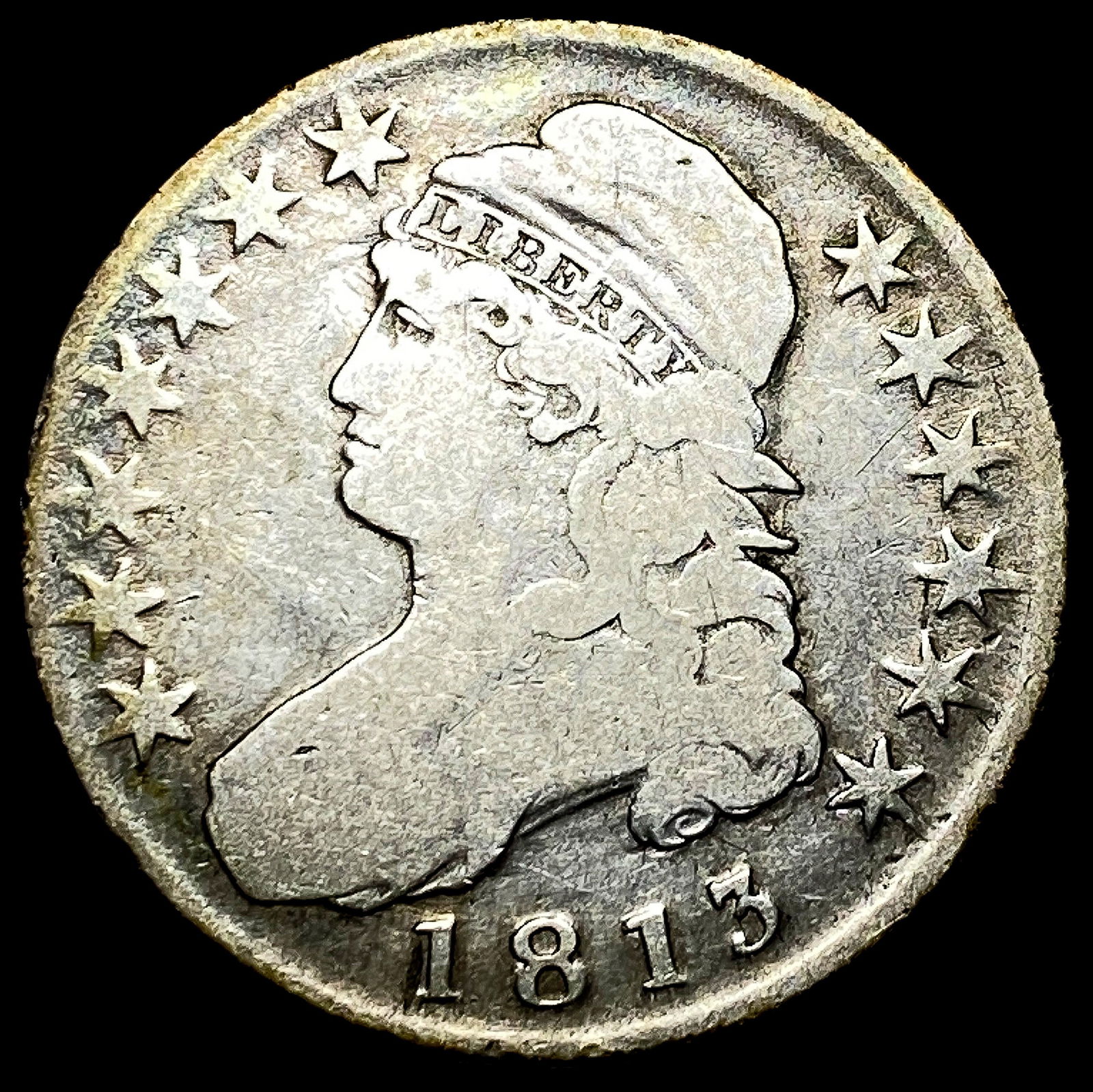 1813 Capped Bust Half Dollar NICELY CIRCULATED (1 of 2)