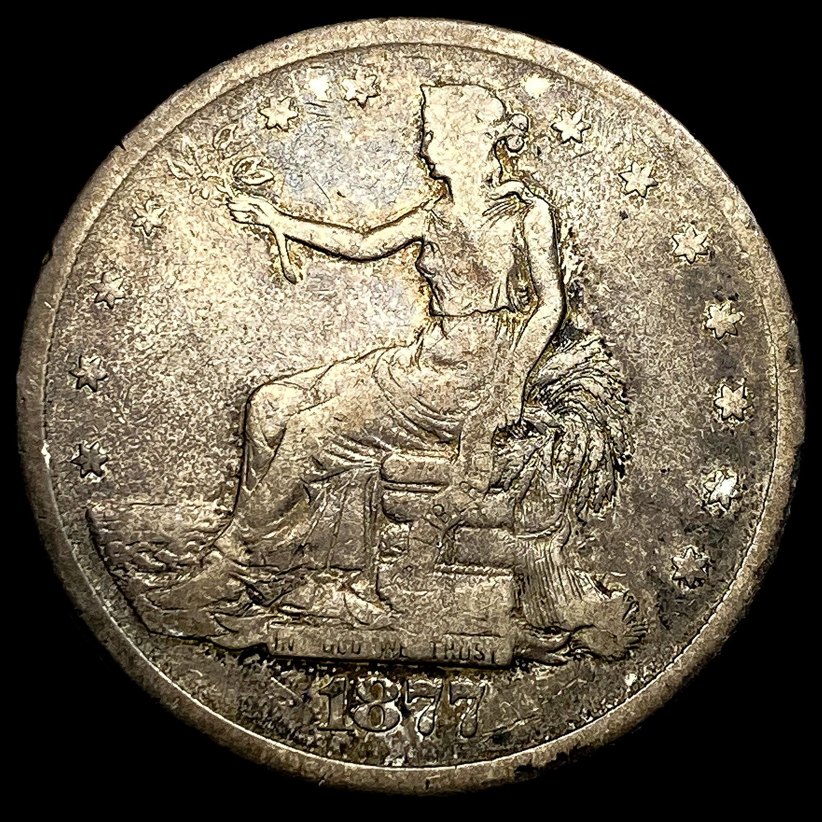 1877-S Silver Trade Dollar LIGHTLY CIRCULATED (1 of 2)