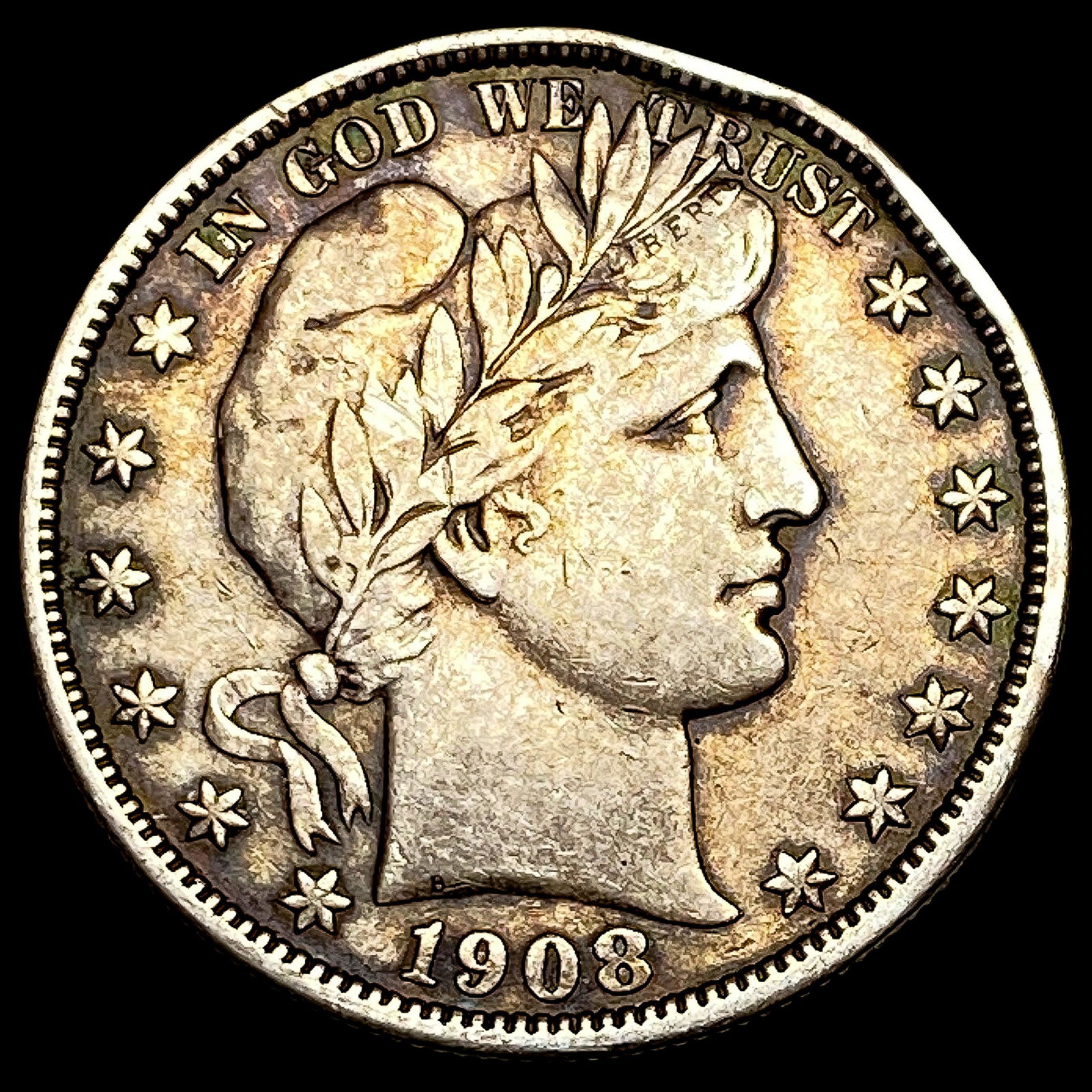 1908 Barber Silver Half Dollar HIGH GRADE (1 of 2)