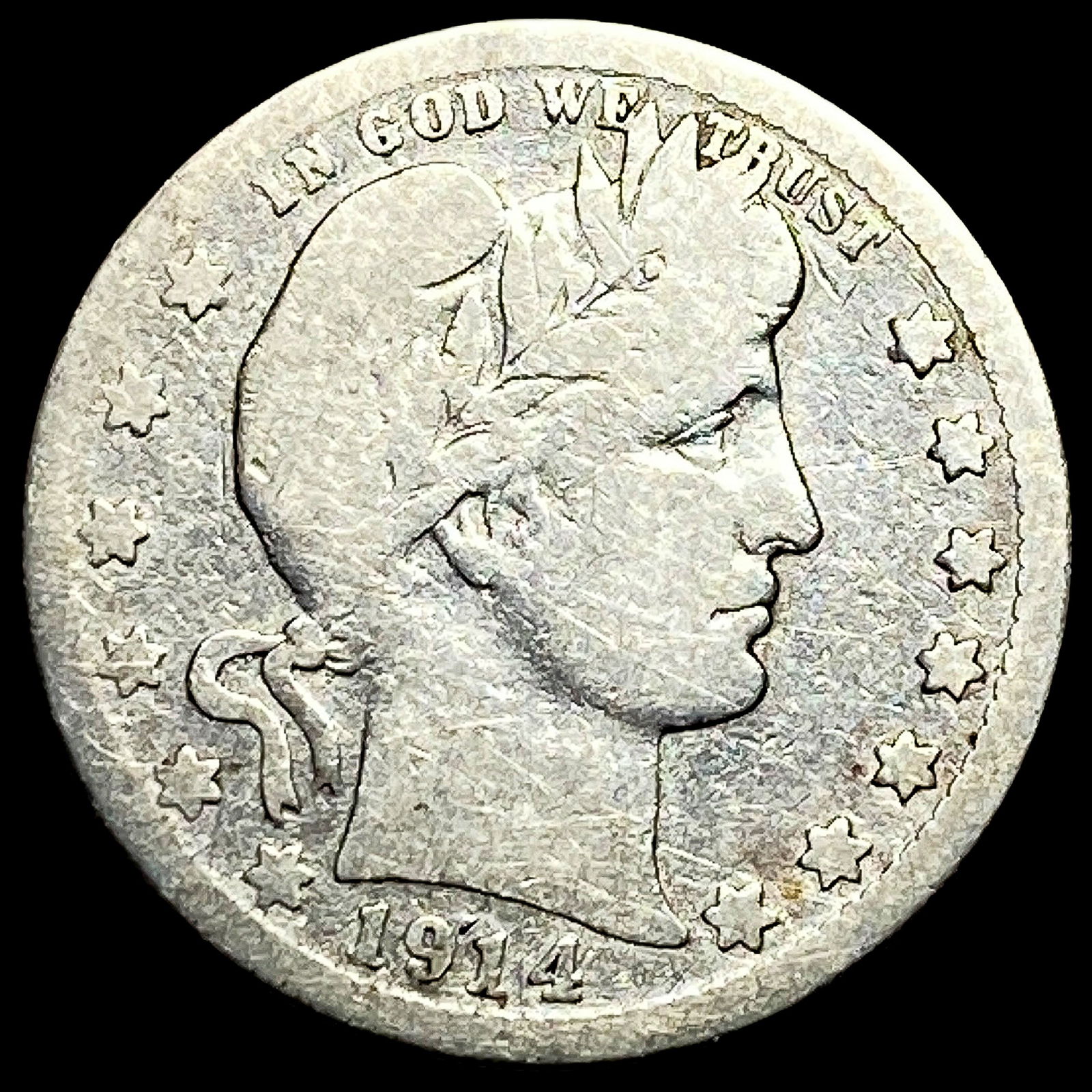 1914-S Barber Quarter NICELY CIRCULATED (1 of 2)