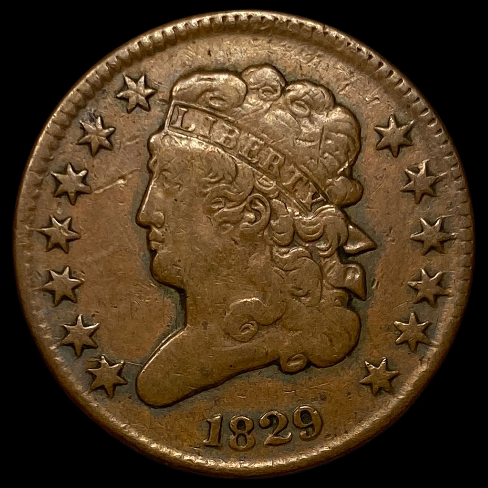 1829 Classic Head Half Cent LIGHTLY CIRCULATED (1 of 2)