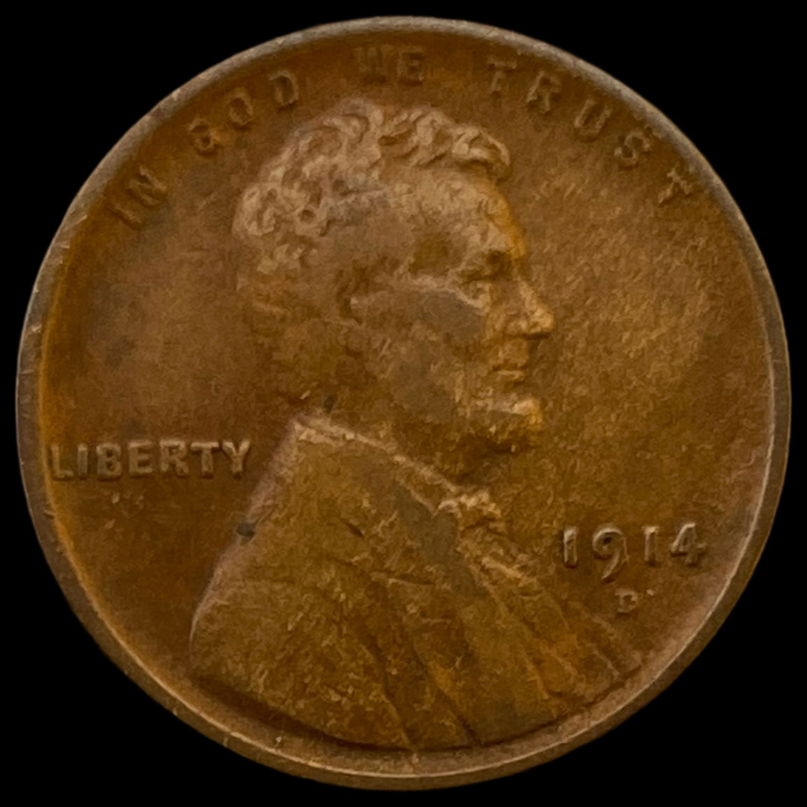 1914-D Lincoln Wheat Cent LIGHTLY CIRCULATED (1 of 2)