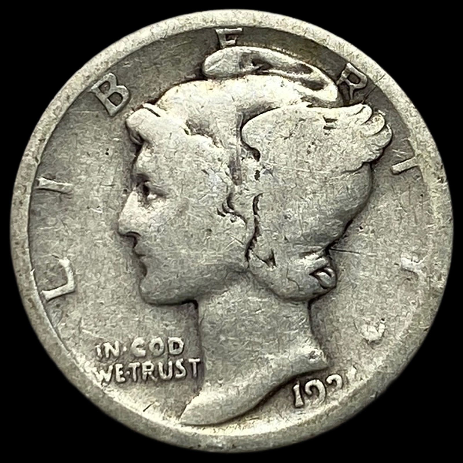 1921 Mercury Dime LIGHTLY CIRC (1 of 2)
