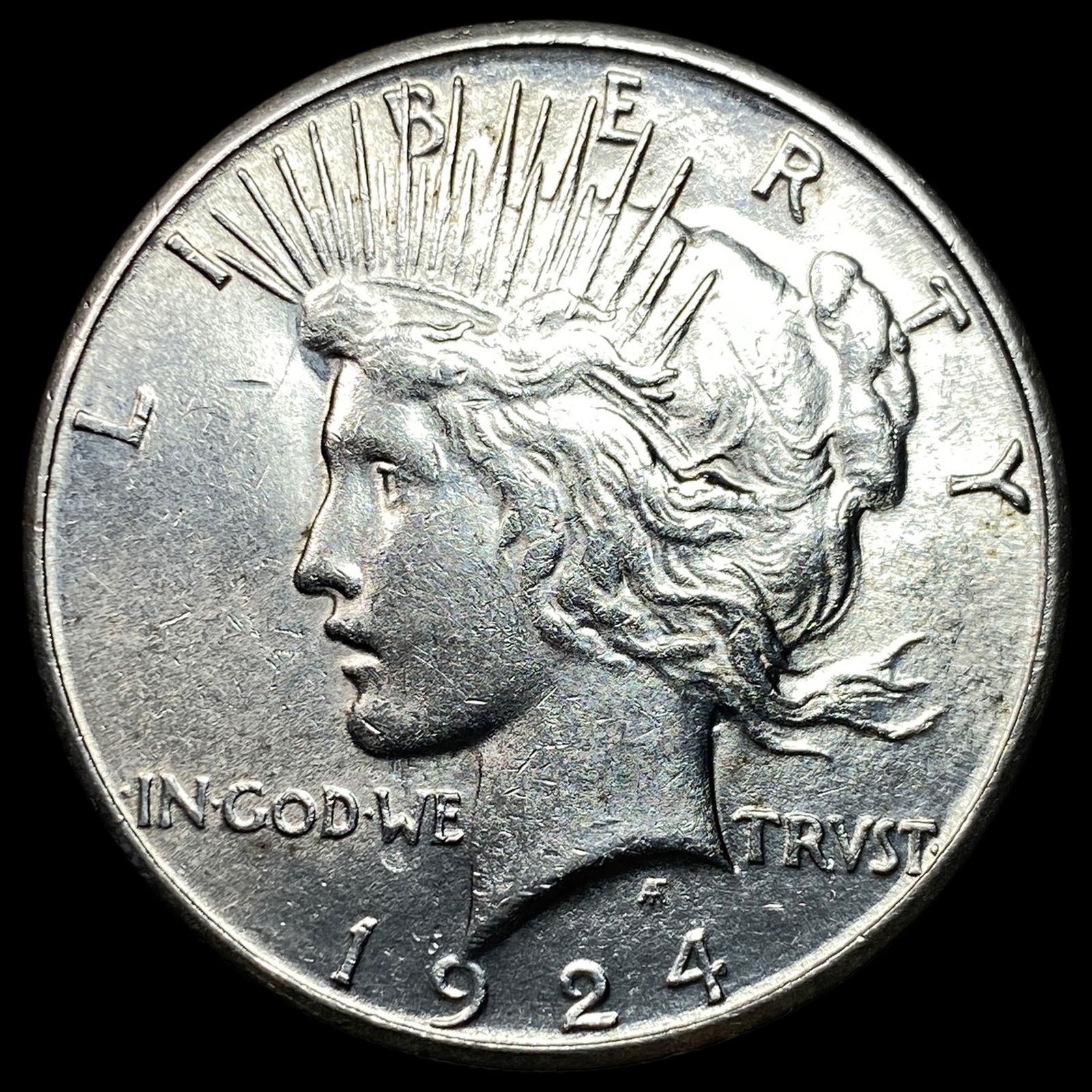 1924-S Peace Silver Dollar CHOICE AU (1 of 2)