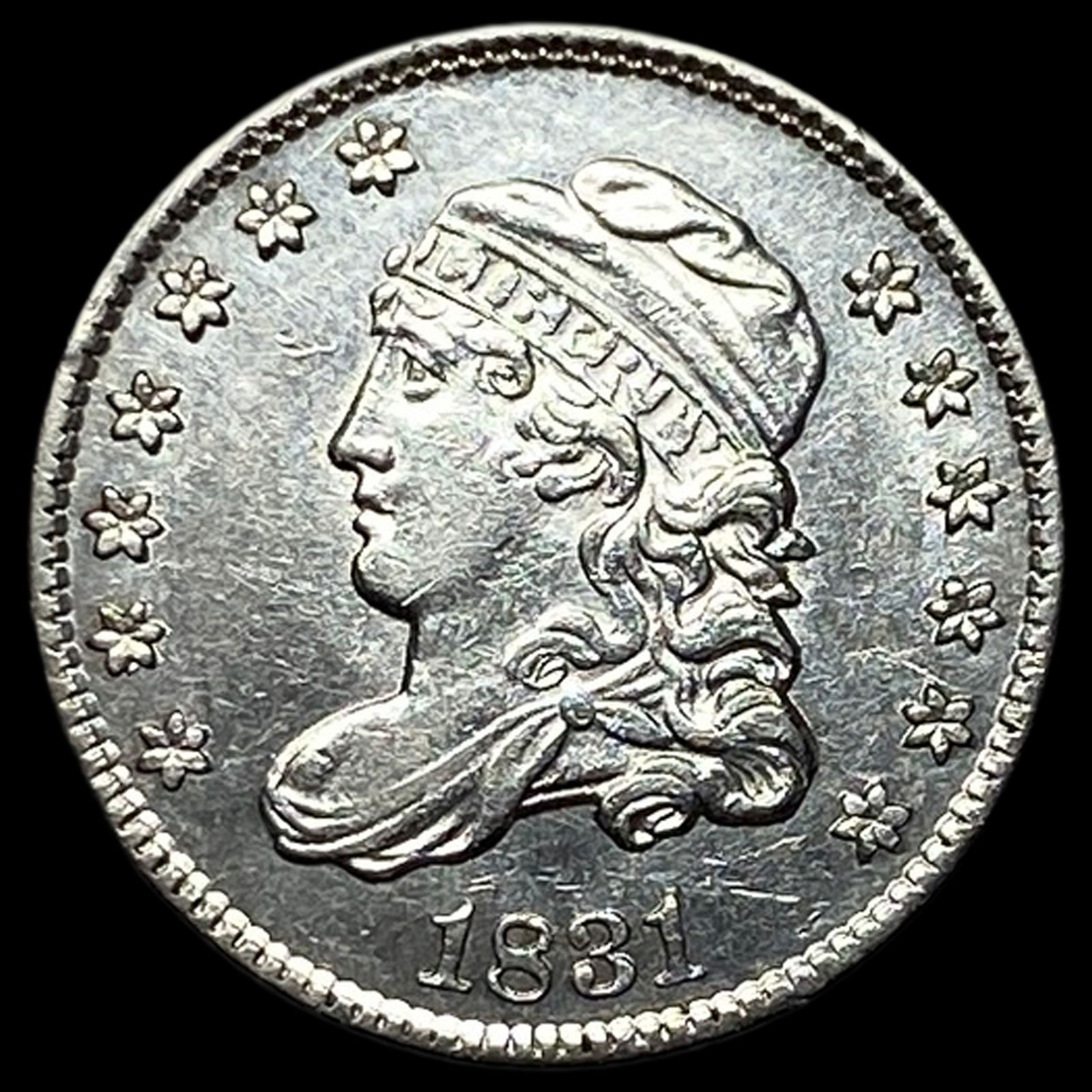 1831 Silver Capped Bust Half Dime CHOICE AU (1 of 2)