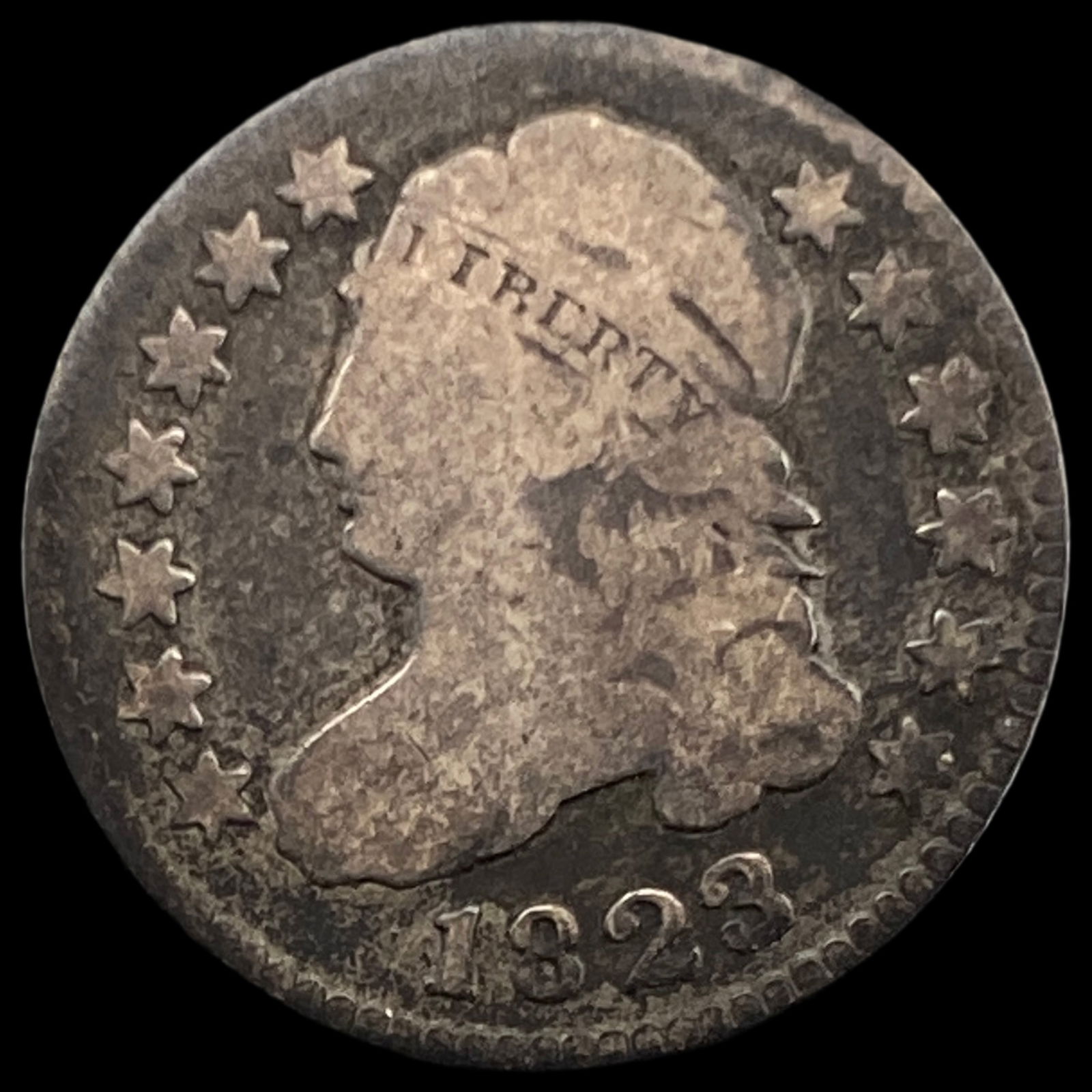 1823 Capped Bust Dime NICELY CIRCULATED (1 of 2)
