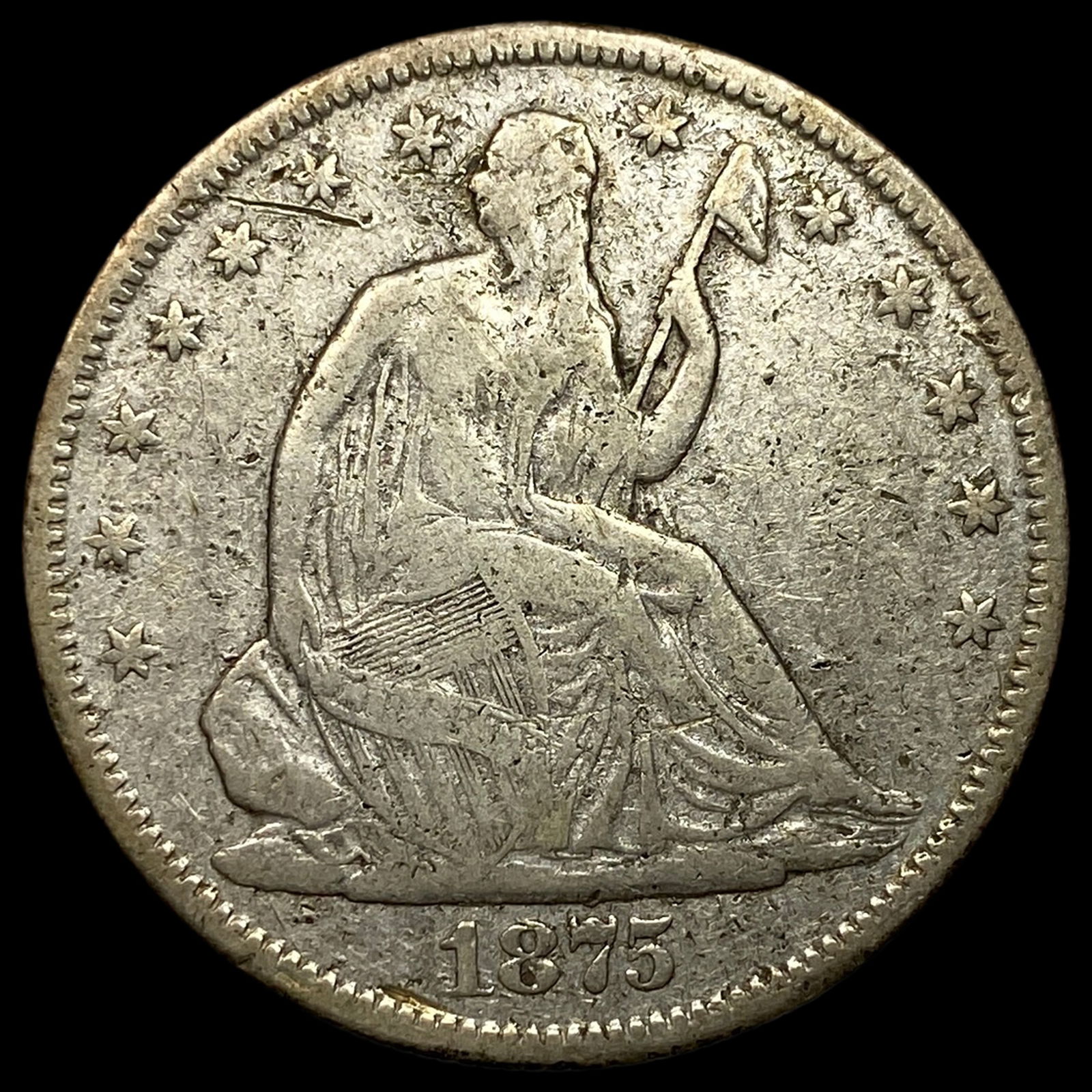 1875-S Seated Liberty Half Dollar LIGHTLY CIRCULATED (1 of 2)