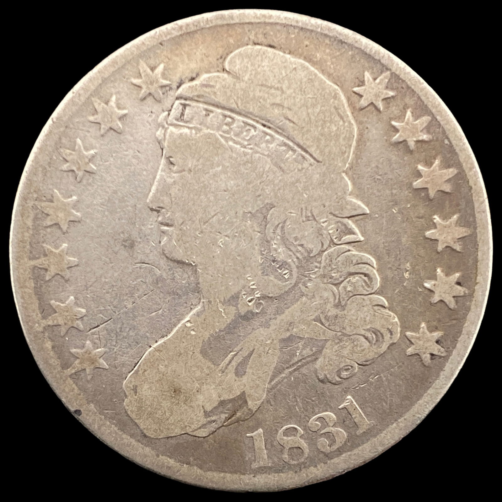 1831 Capped Bust Half Dollar NICELY CIRCULATED (1 of 2)