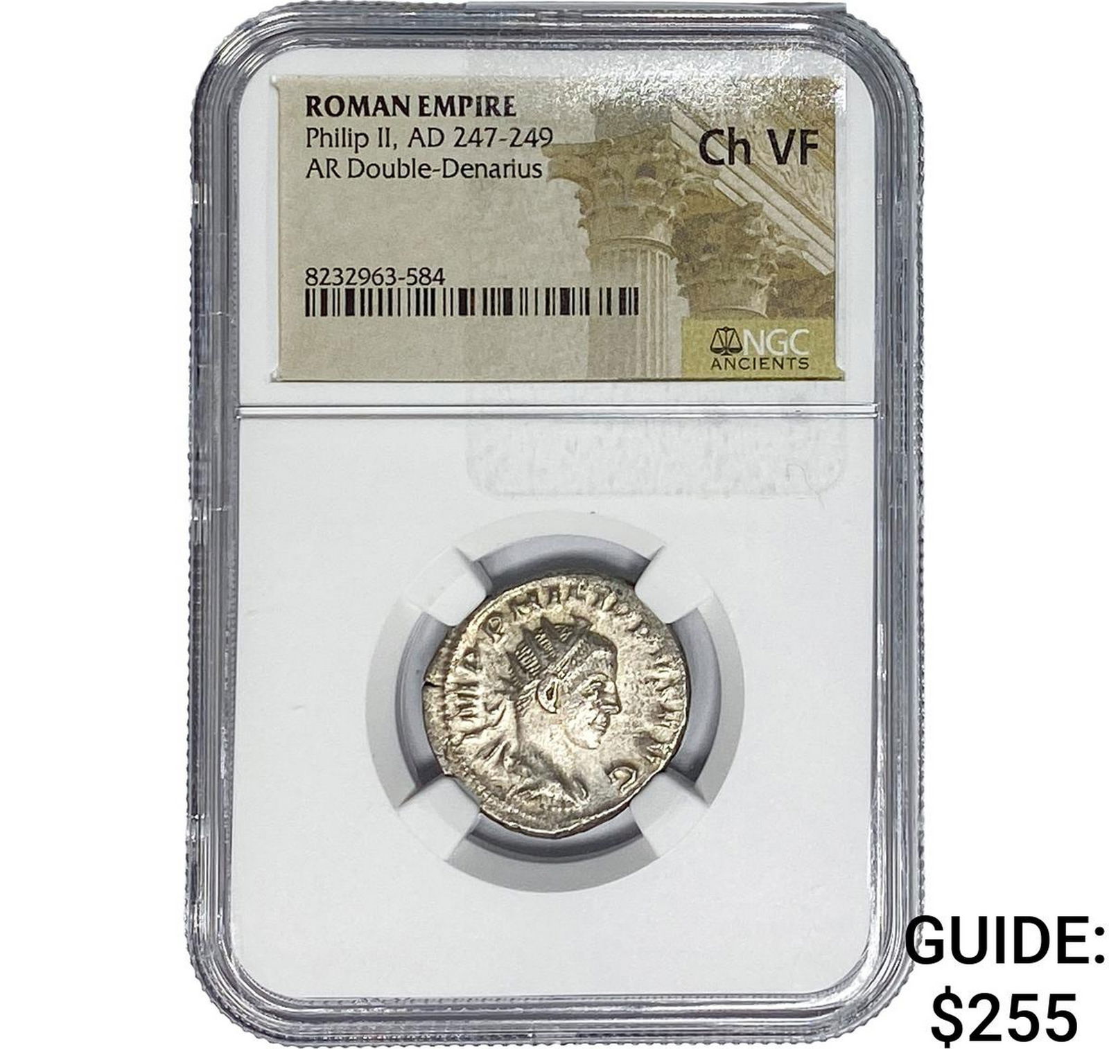 Roman Philip II AD 247-249 Silver Double-Denarius (1 of 2)