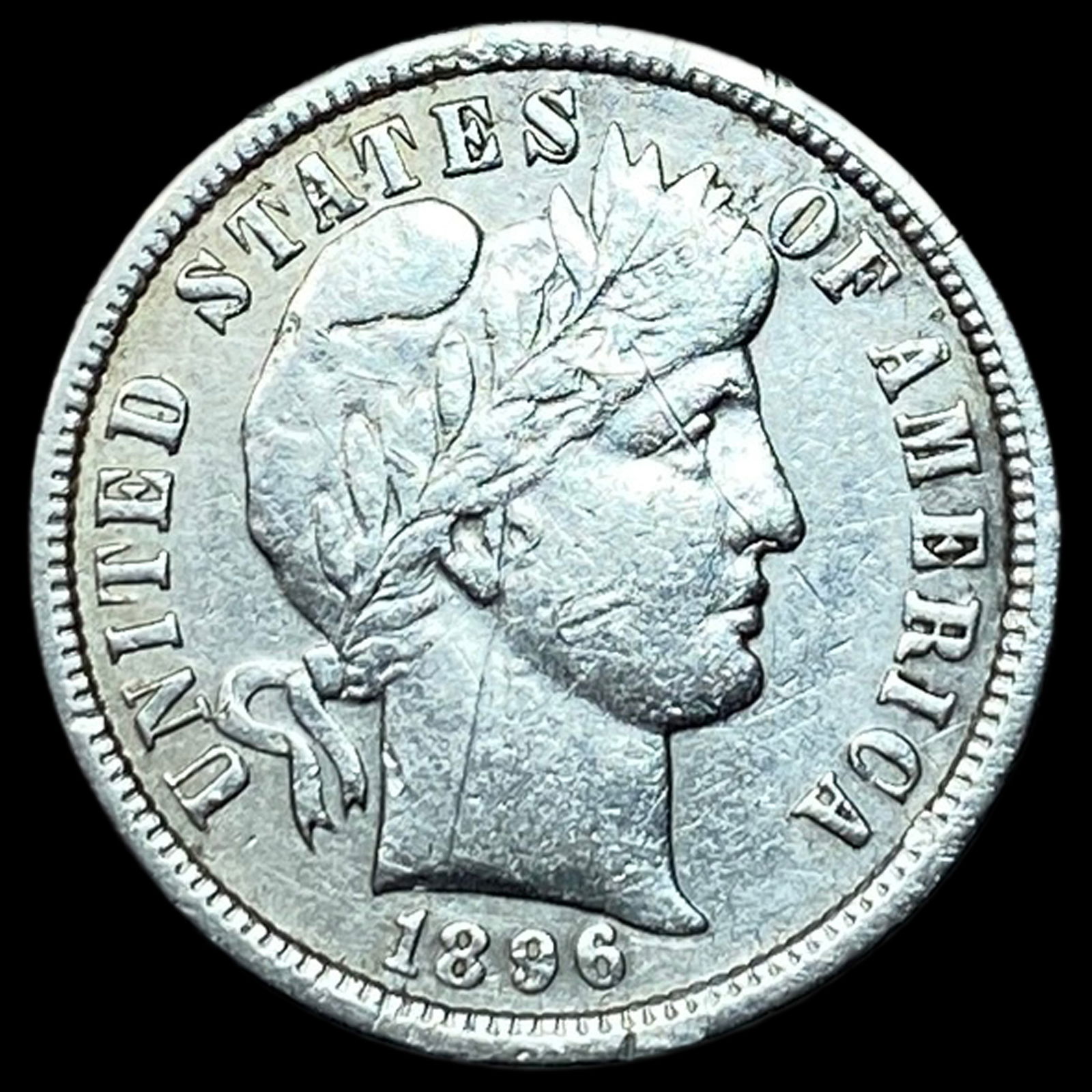 1896-O Silver Barber Dime HIGH GRADE (1 of 2)