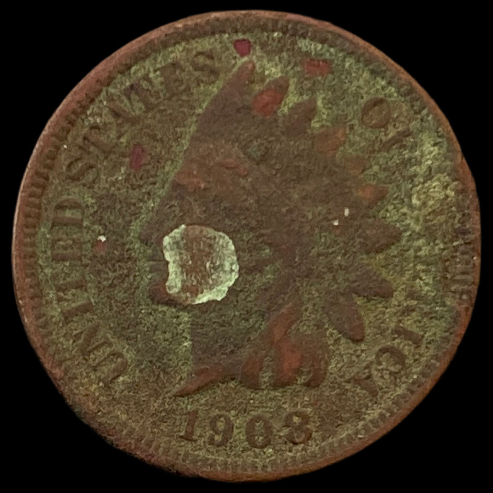 1908-S Indian Head Cent HIGH GRADE (1 of 2)