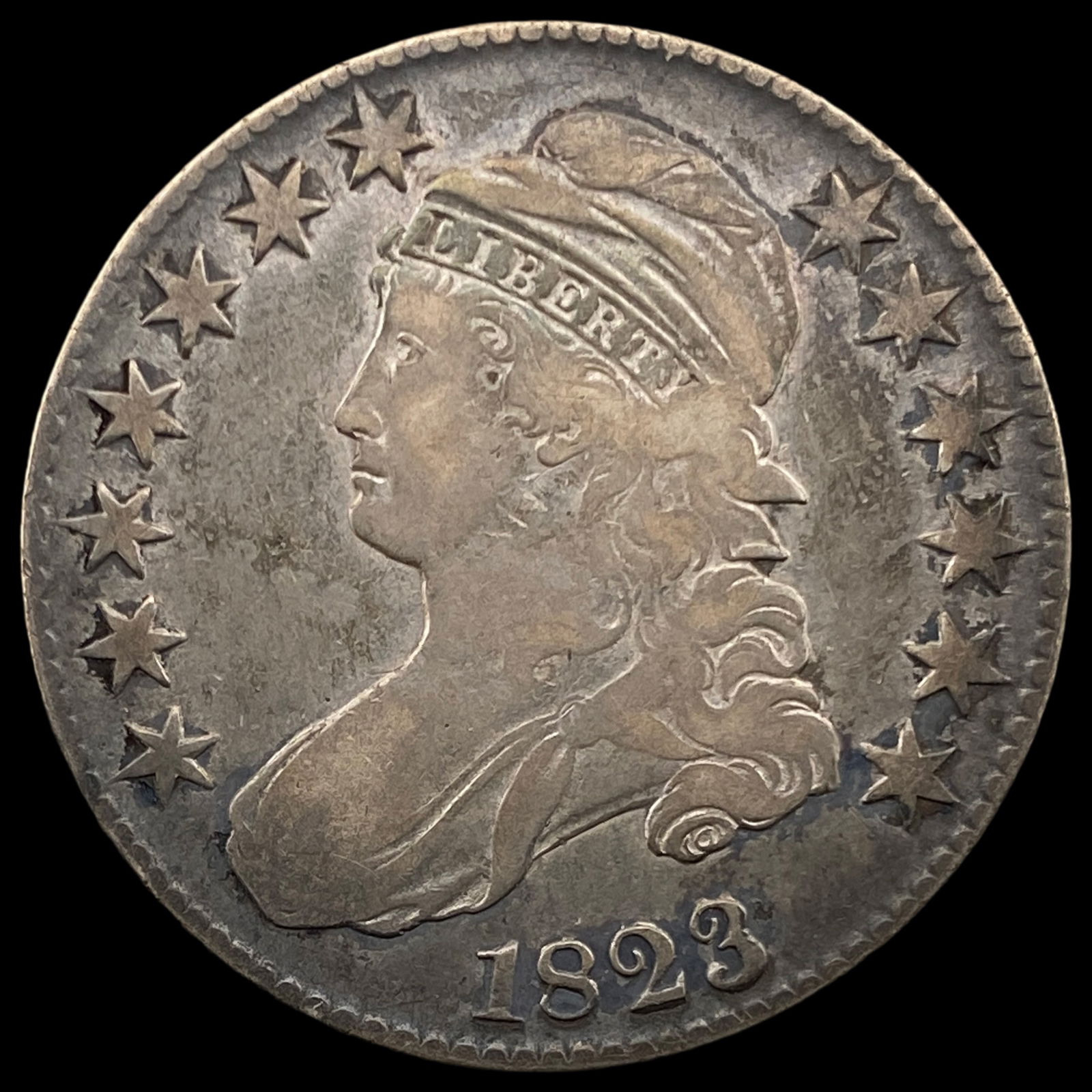 1823 Capped Bust Half Dollar LIGHTLY CIRCULATED (1 of 2)