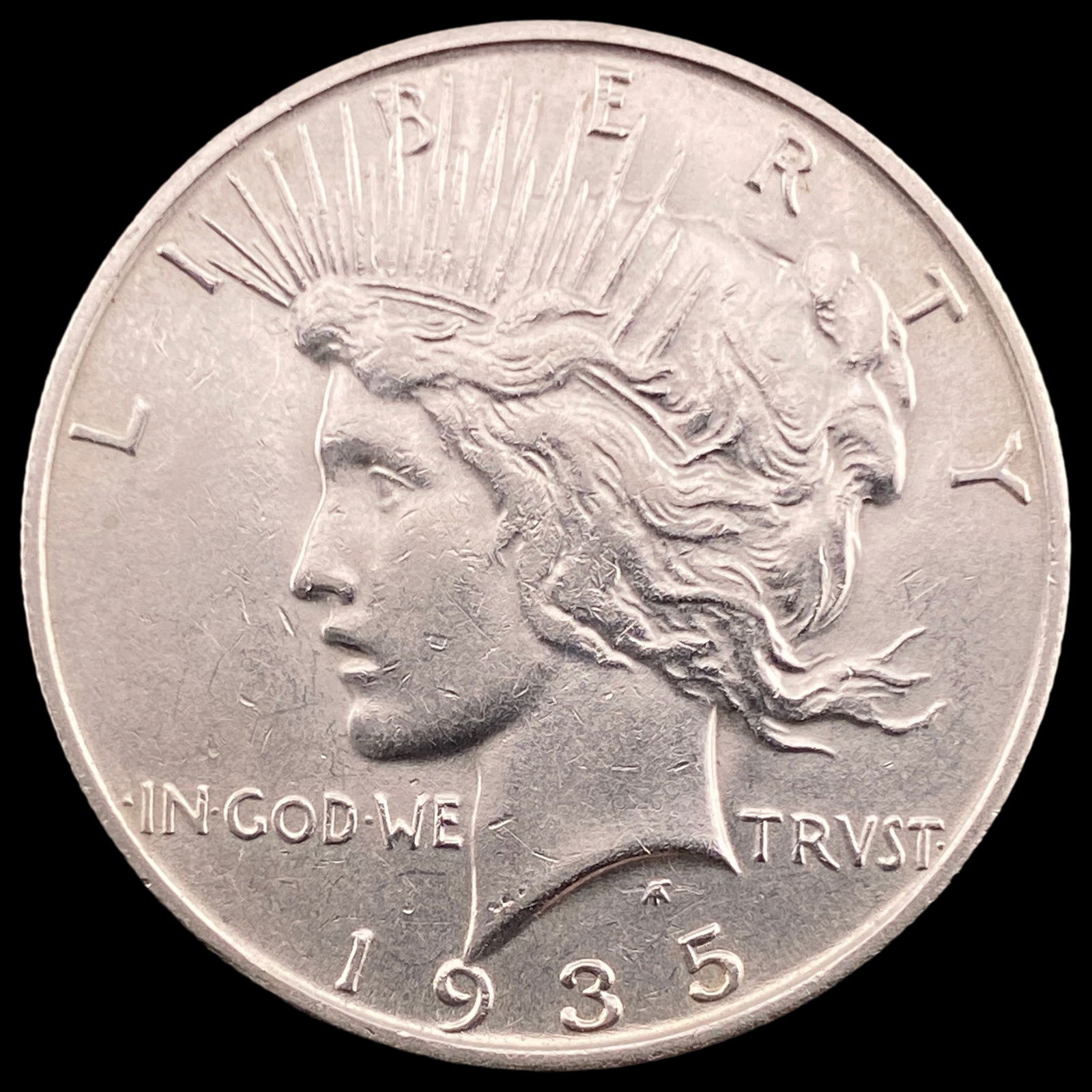1935-S Silver Peace Dollar CLOSELY UNCIRCULATED (1 of 2)
