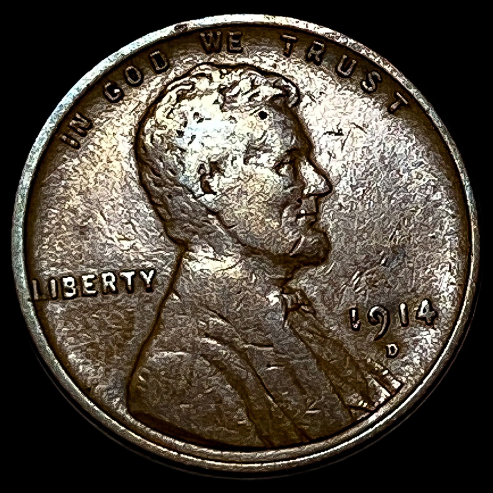 1914-D Lincoln Wheat Cent LIGHTLY CIRCULATED (1 of 2)