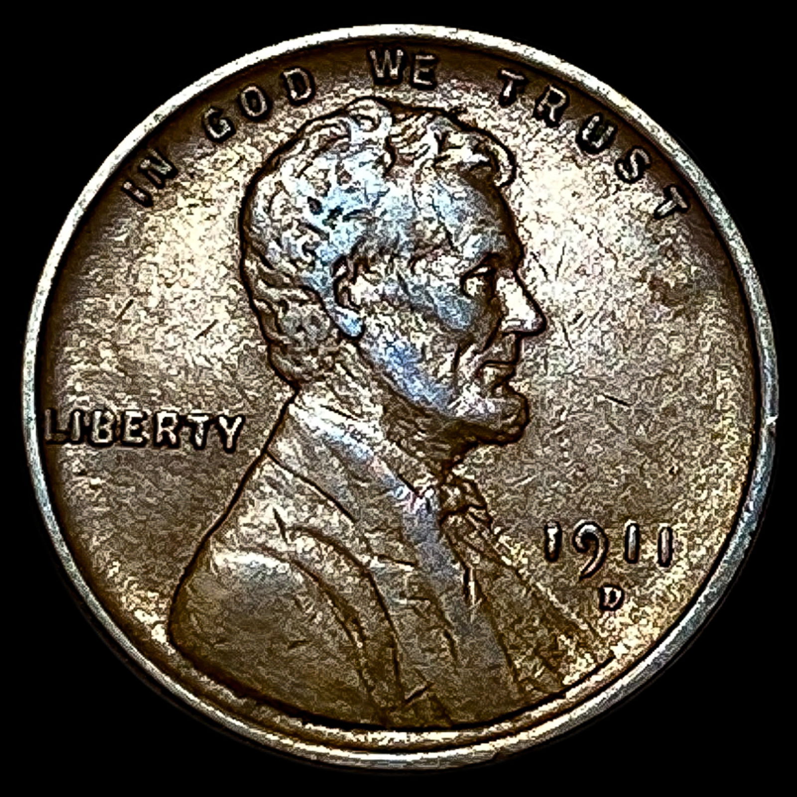 1911-D Lincoln Wheat Cent CHOICE AU (1 of 2)