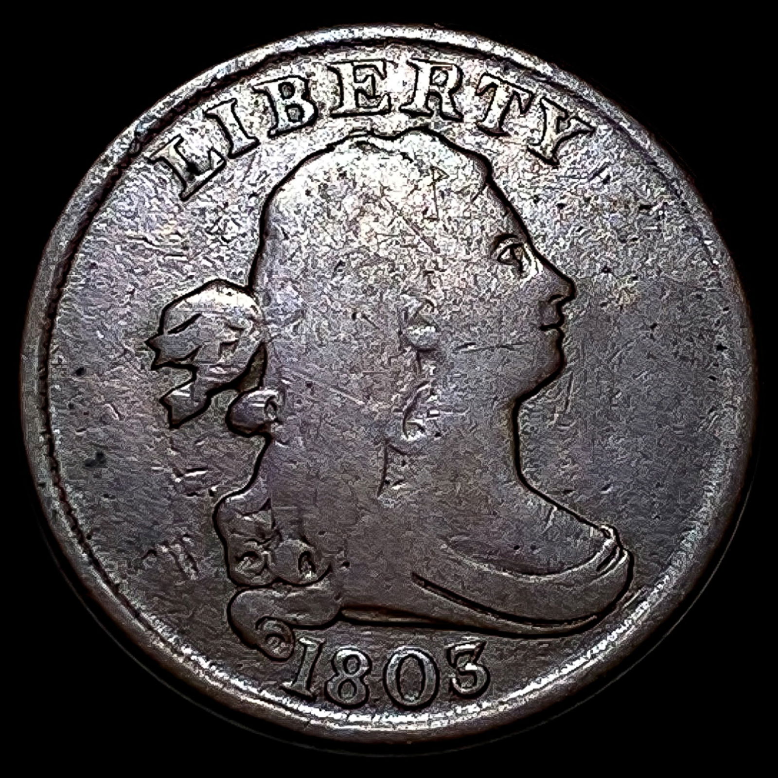 1803 Draped Bust Half Cent LIGHTLY CIRCULATED (1 of 2)
