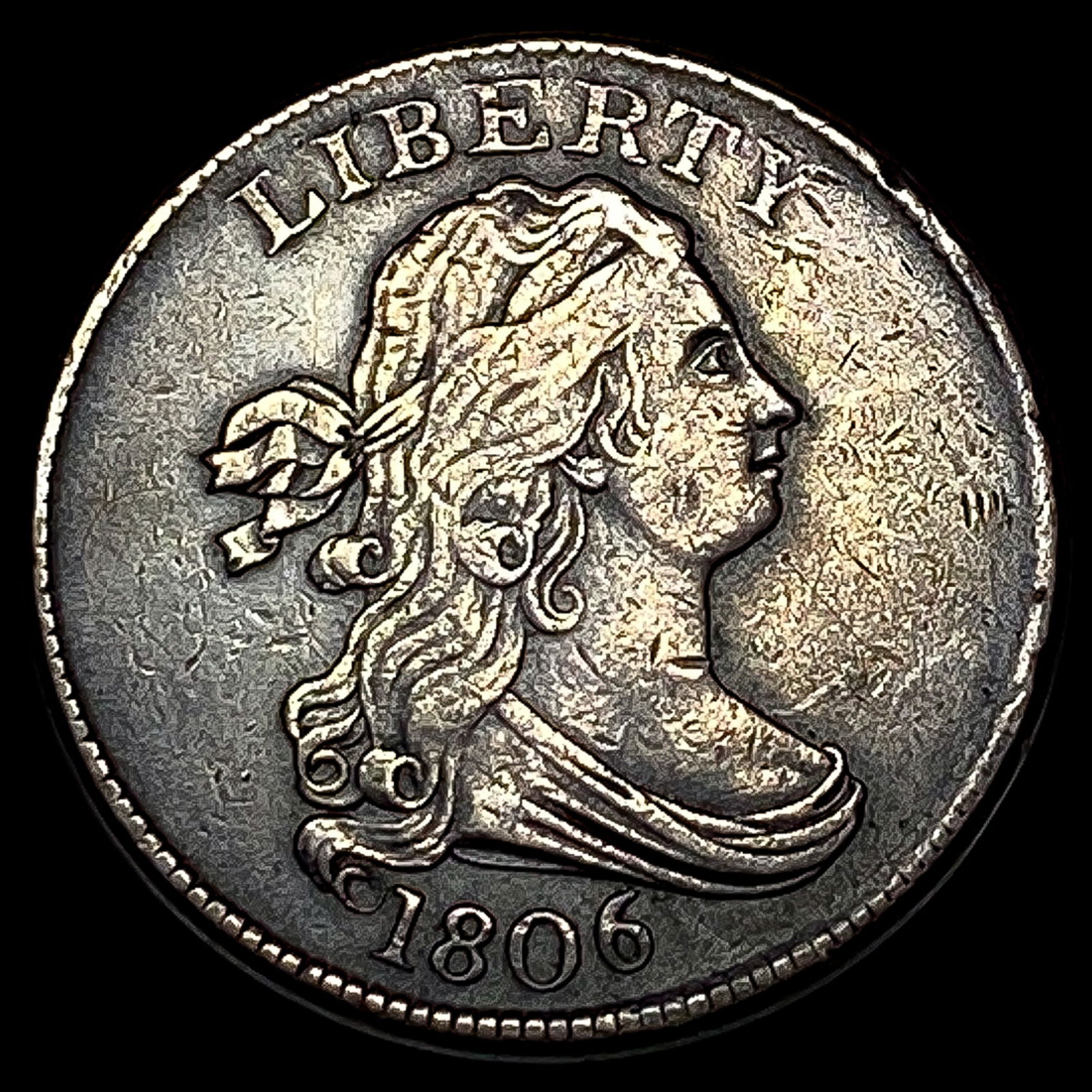 1806 Draped Bust Half Cent NEARLY UNCIRCULATED (1 of 2)