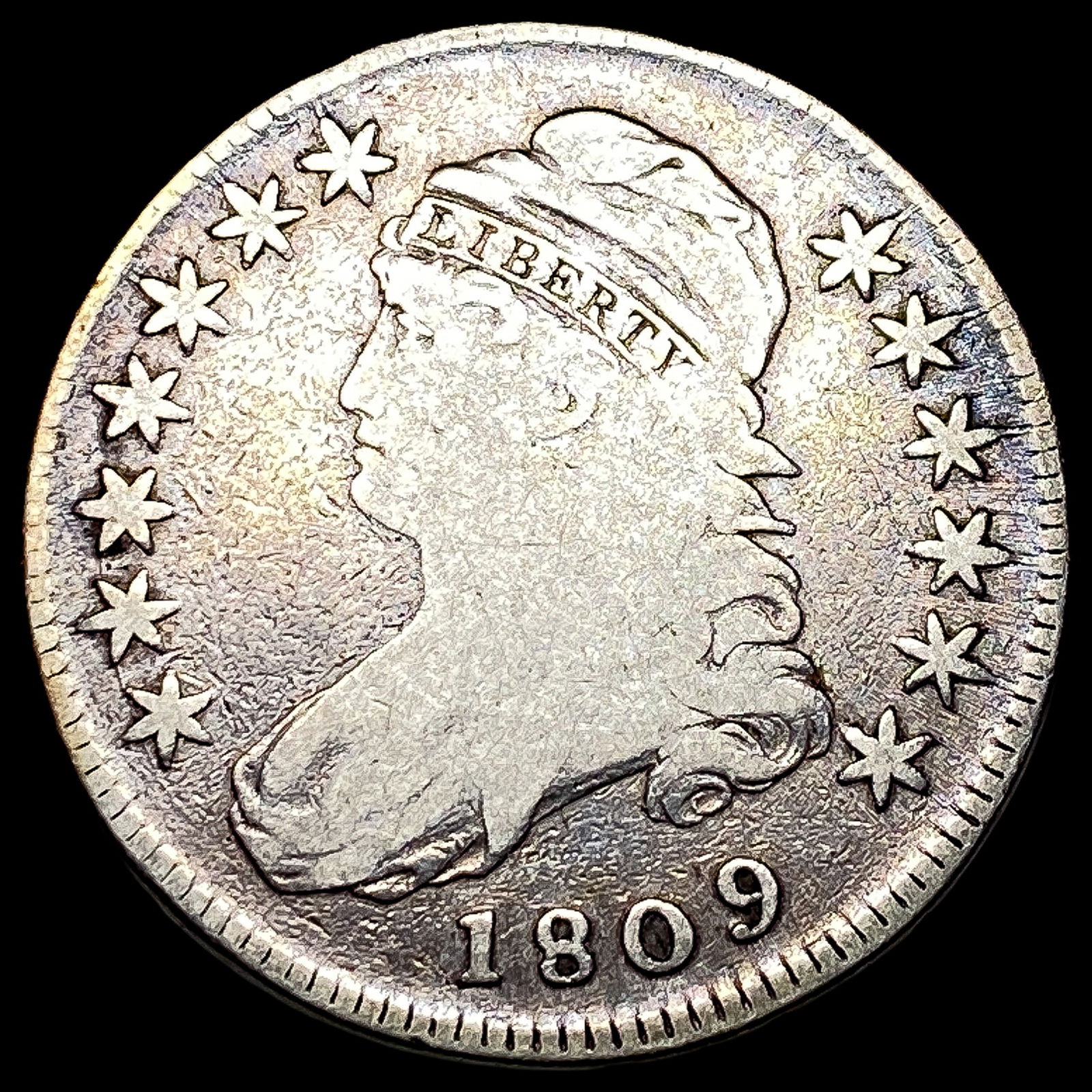 1809 Capped Bust Half Dollar NICELY CIRCULATED (1 of 2)