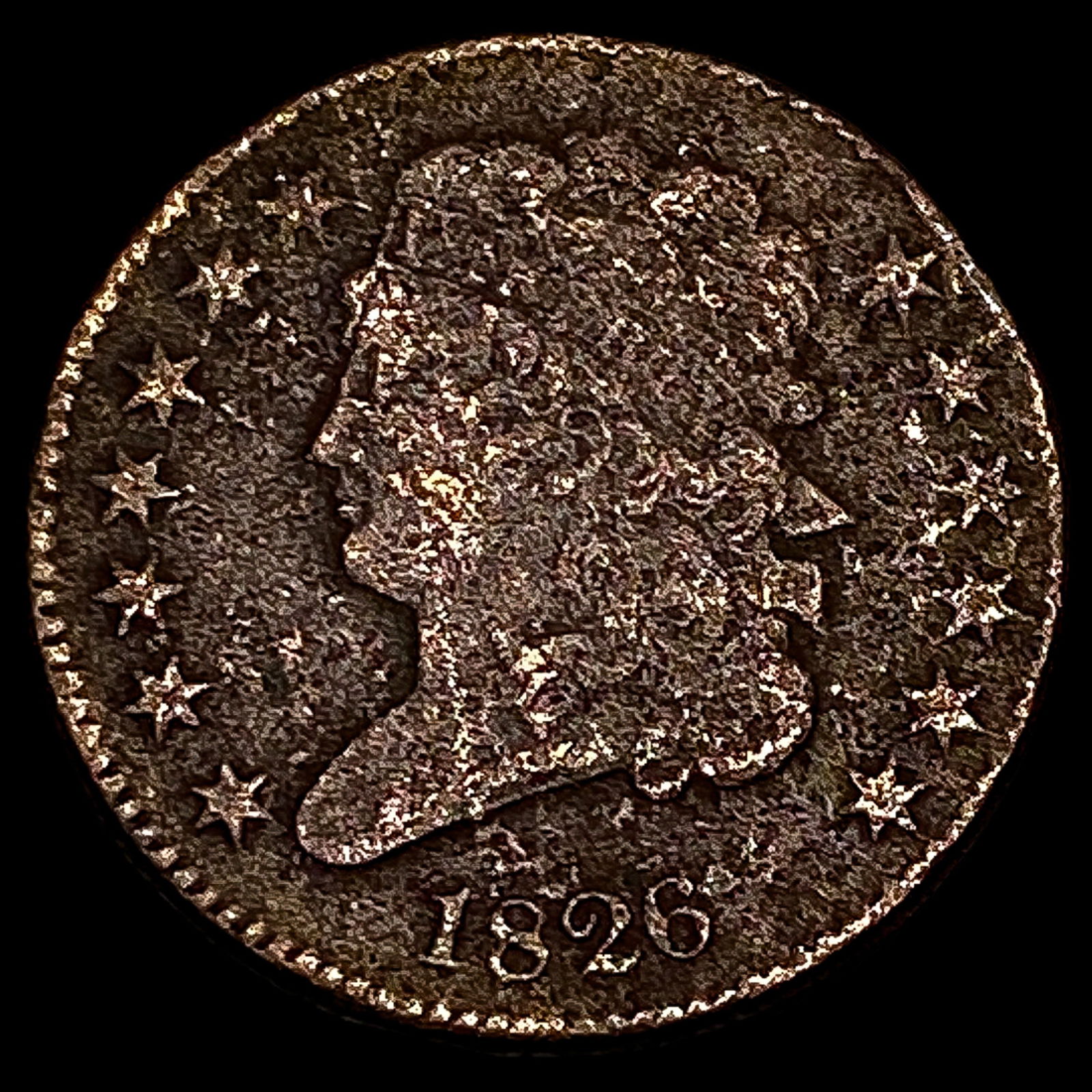 1826 Classic Head Half Cent LIGHTLY CIRCULATED (1 of 2)
