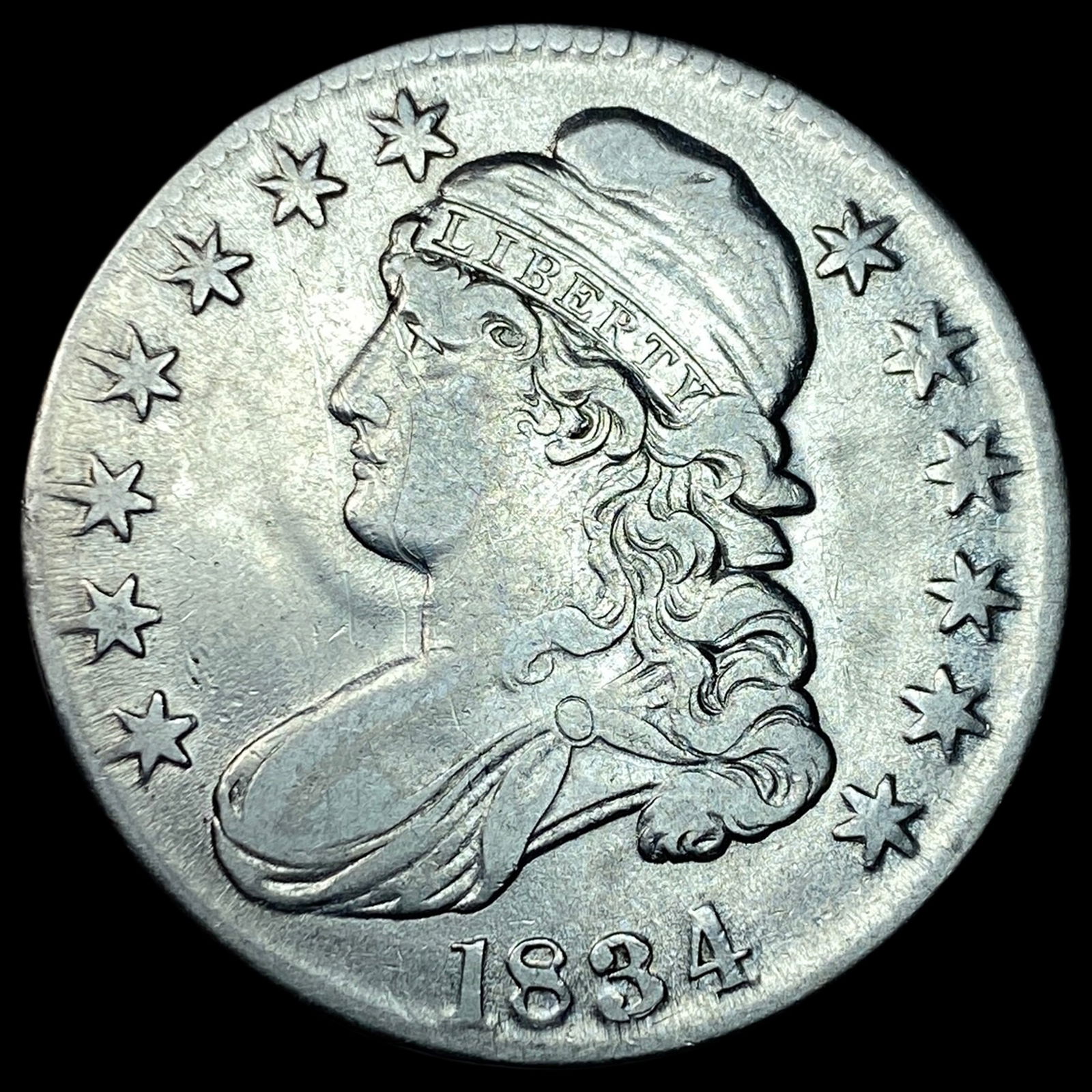 1834 Capped Bust Half Dollar NEARLY UNCIRCULATED (1 of 2)