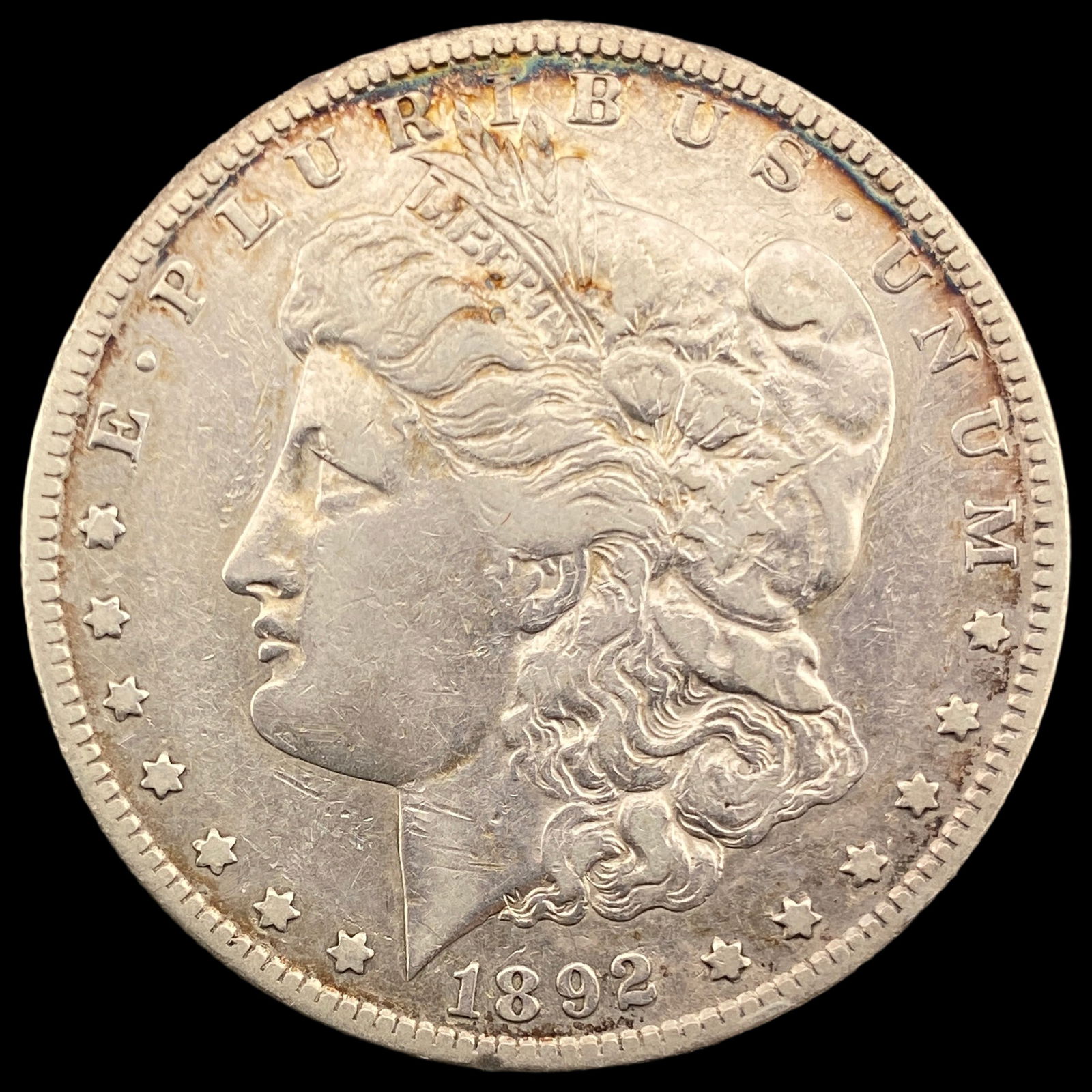 1892-S Silver Morgan Dollar ABOUT UNCIRCULATED (1 of 2)