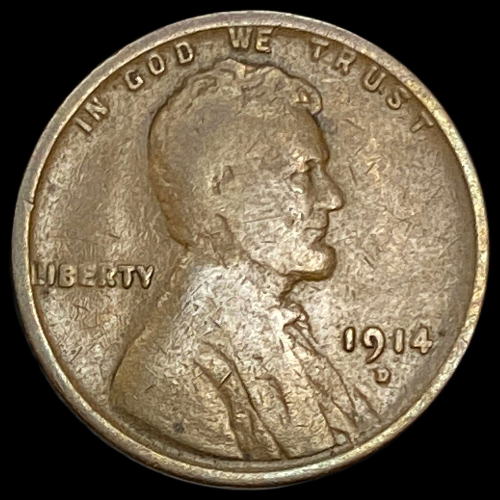1914-D Lincoln Wheat Cent NICELY CIRCULATED (1 of 2)