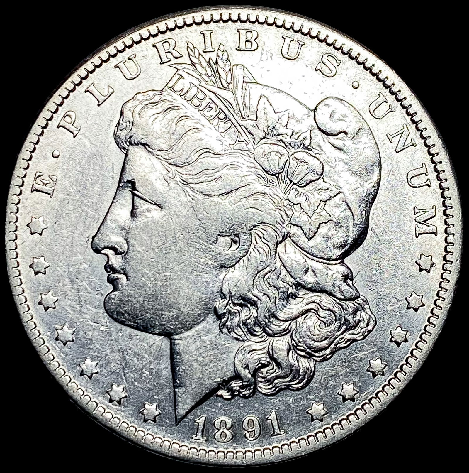 1891-O Silver Morgan Dollar NEARLY UNCIRCULATED (1 of 2)