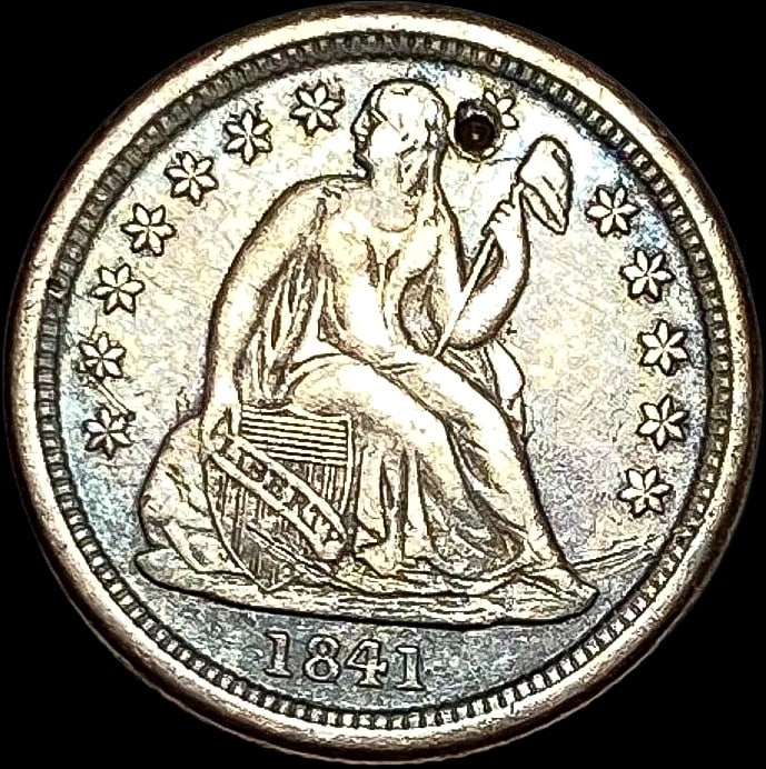 1841-O Seated Liberty Dime ABOUT UNCIRCULATED (1 of 2)