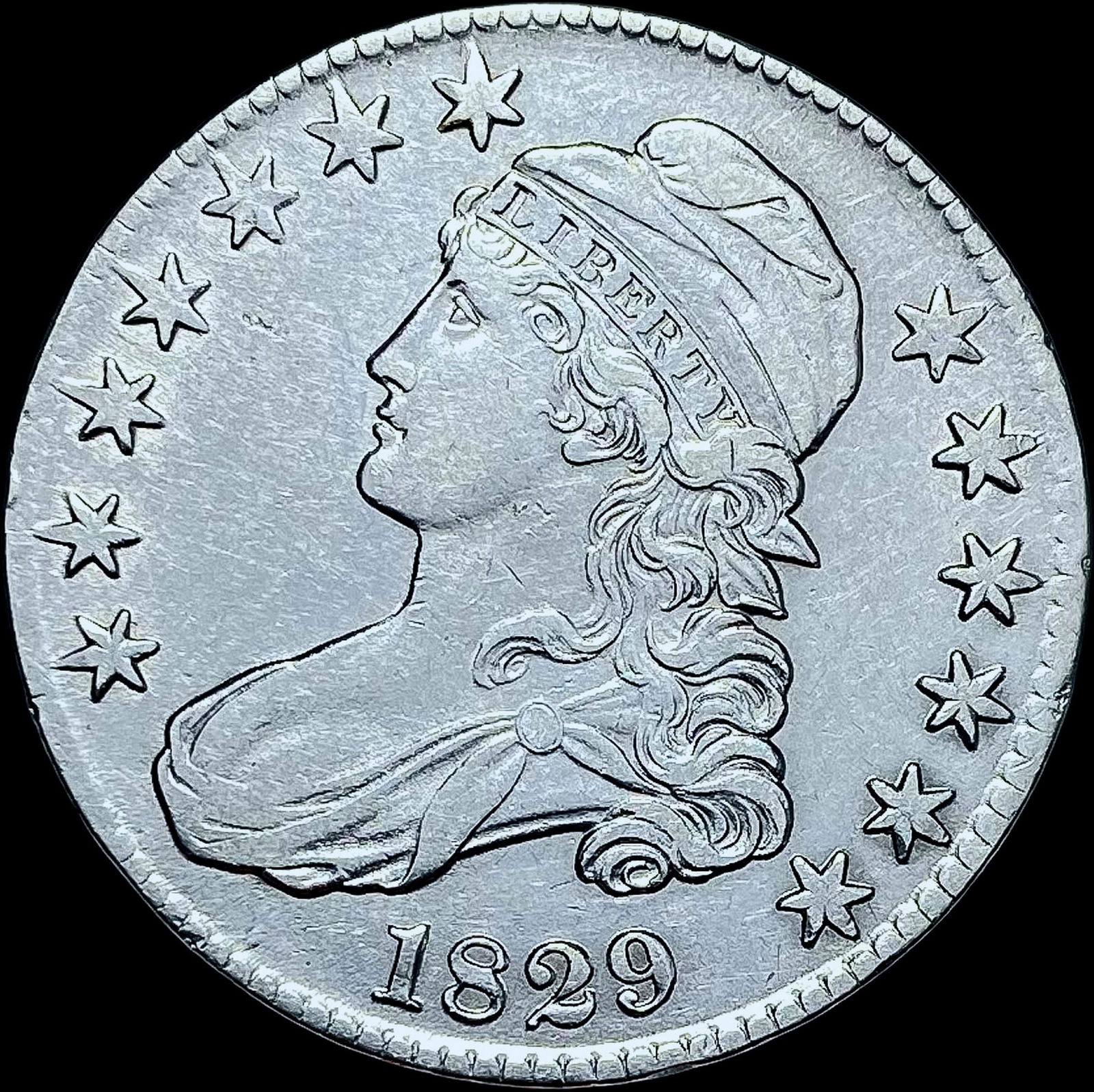 1829 Capped Bust Half Dollar CHOICE AU (1 of 2)