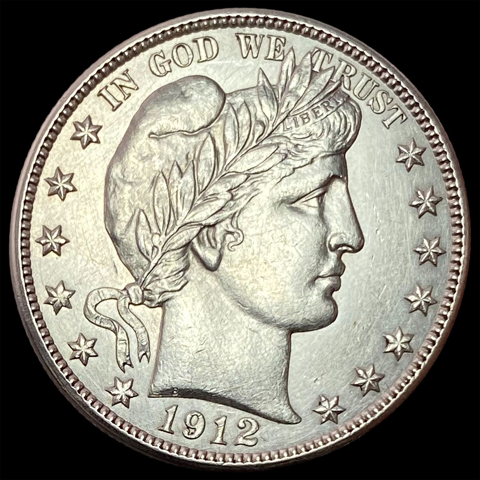 1912-D Silver Barber Half Dollar CLOSELY UNCIRCULATED (1 of 2)