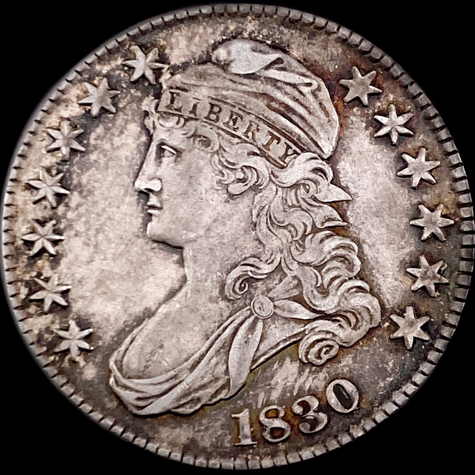 1830 Capped Bust Half Dollar NEARLY UNCIRCULATED (1 of 2)