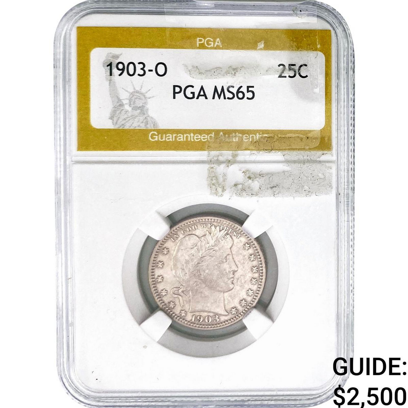 1903-O Barber Quarter PGA MS65 (1 of 2)