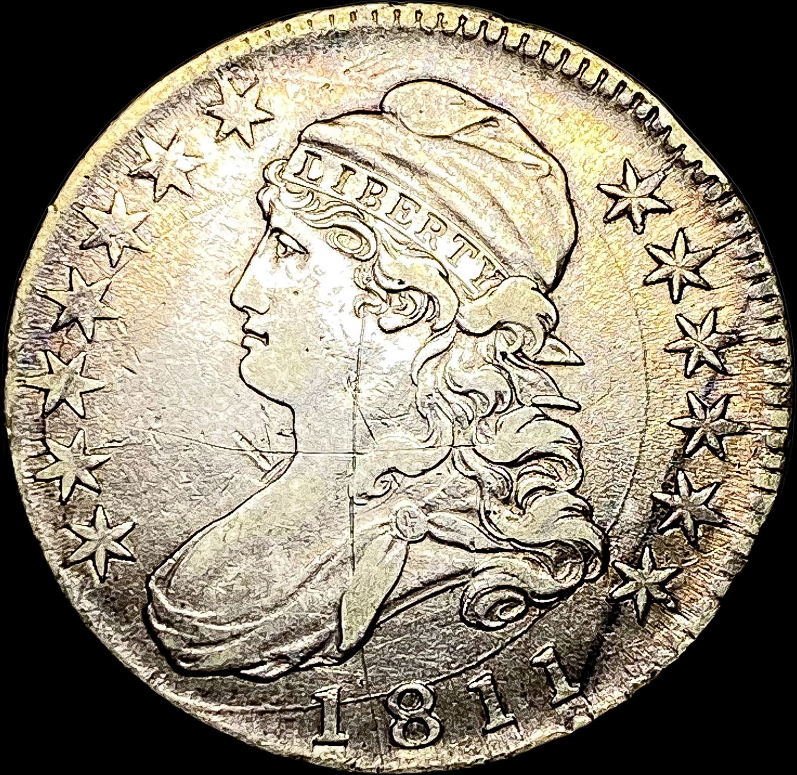 1811 Capped Bust Silver Half Dollar HIGH GRADE (1 of 2)
